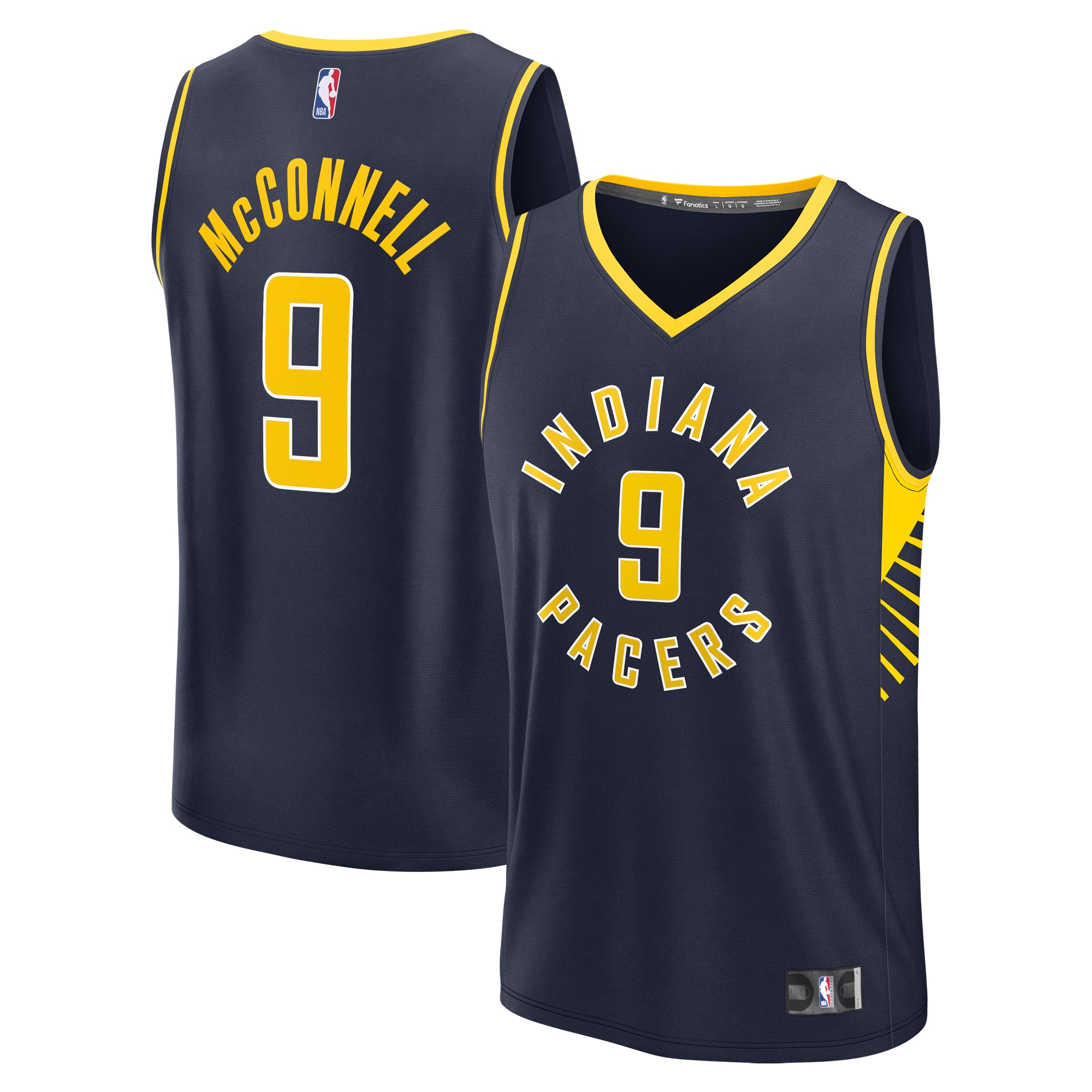 T.J. McConnell Indiana Pacers Fanatics Youth Fast Break Player Jersey - Icon Edition - Navy