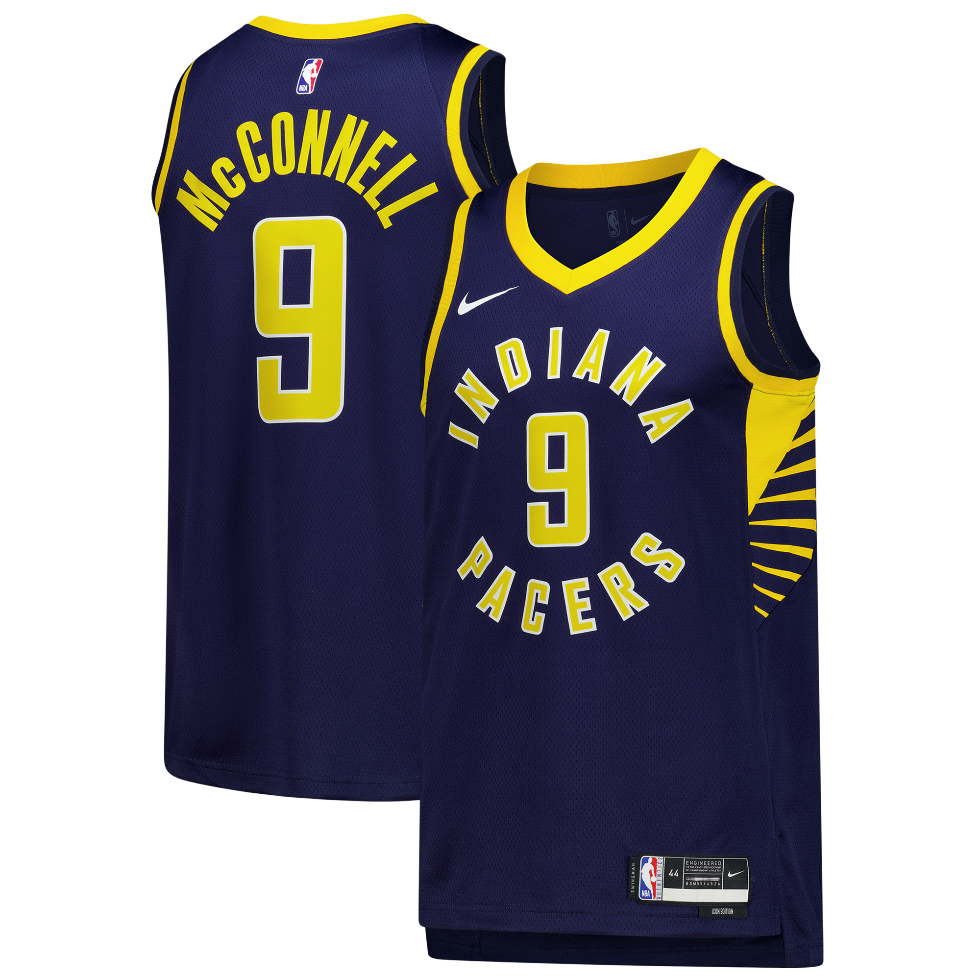 T.J. McConnell Indiana Pacers Unisex Swingman Jersey - Icon Edition - Navy