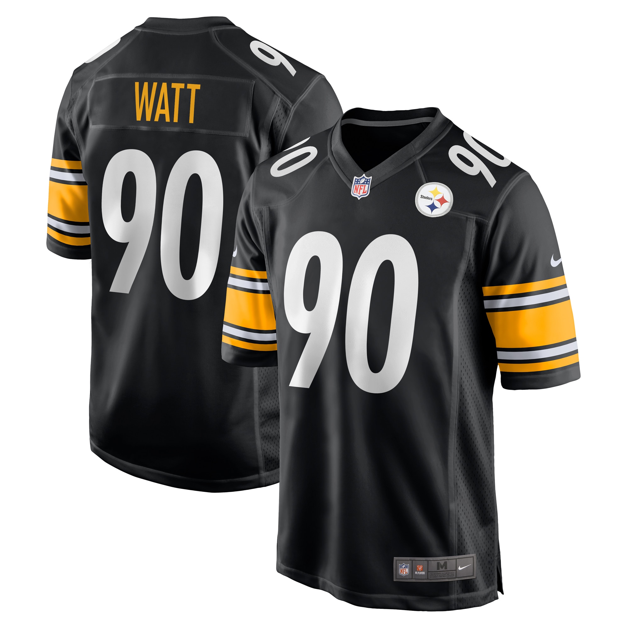 T.J. Watt Pittsburgh Steelers Game Jersey - Black