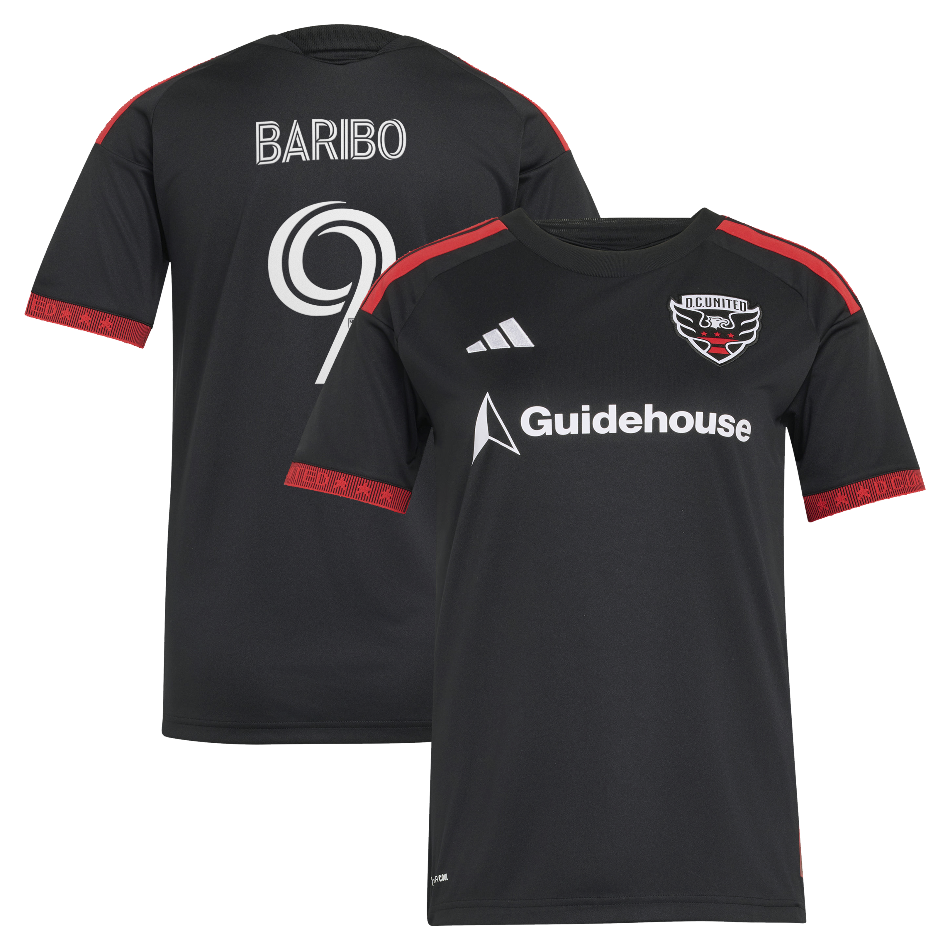 Tai Baribo D.C. United Women's 2026 Black-and-Red Kit Jersey - Black