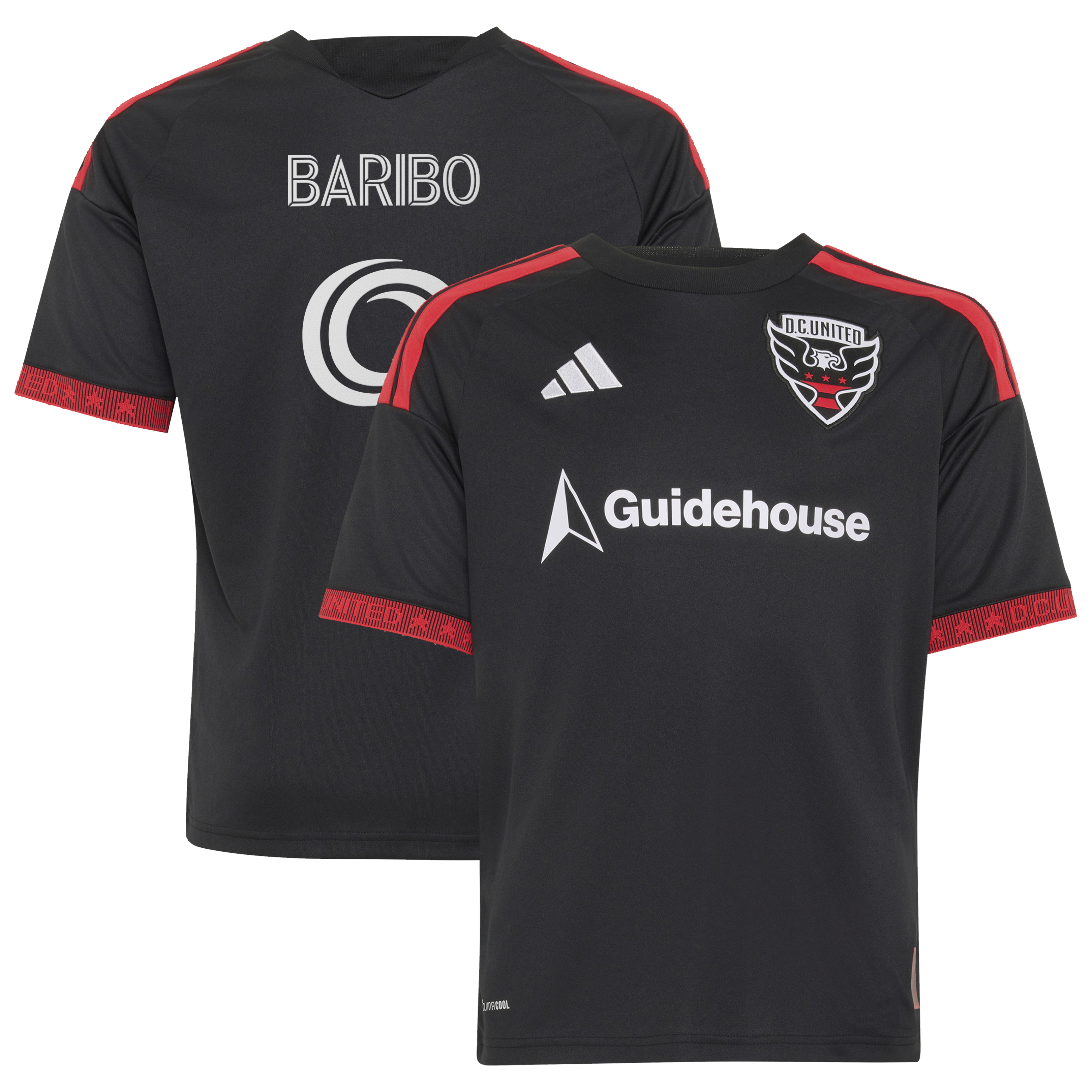 Tai Baribo D.C. United Youth 2026 Black-and-Red Kit Jersey - Black