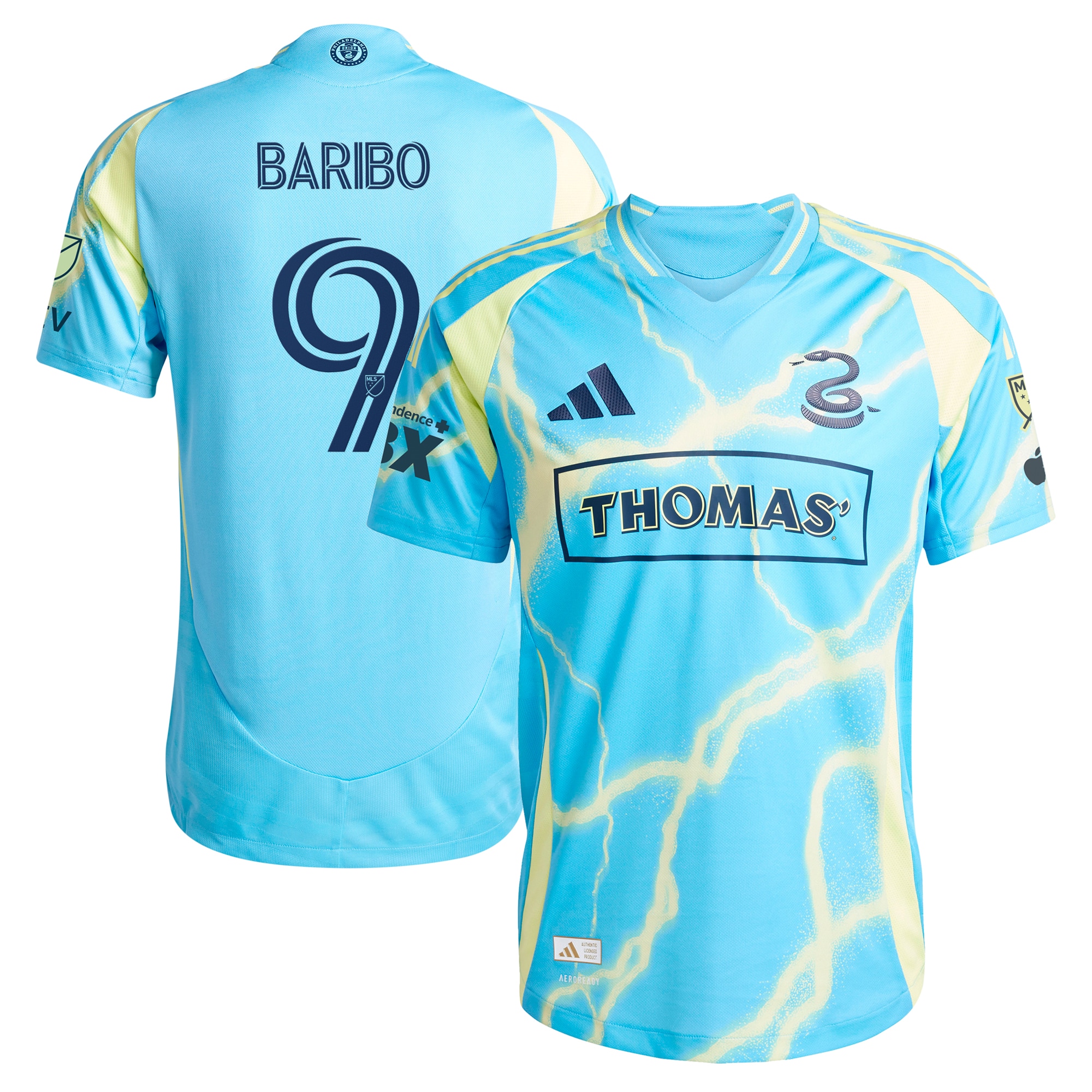 Tai Baribo Philadelphia Union 2025 The Voltage Kit Player Jersey - Blue