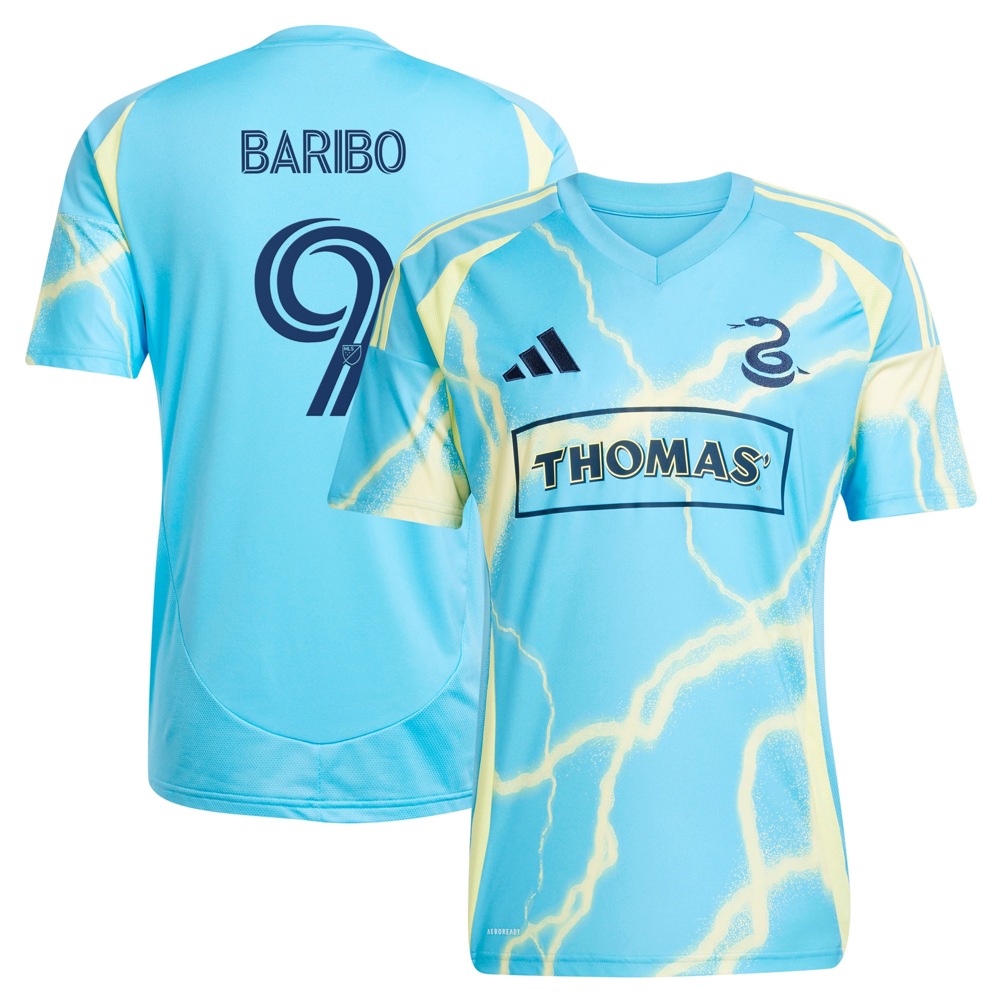 Tai Baribo Philadelphia Union 2025 The Voltage Kit Player Jersey - Blue
