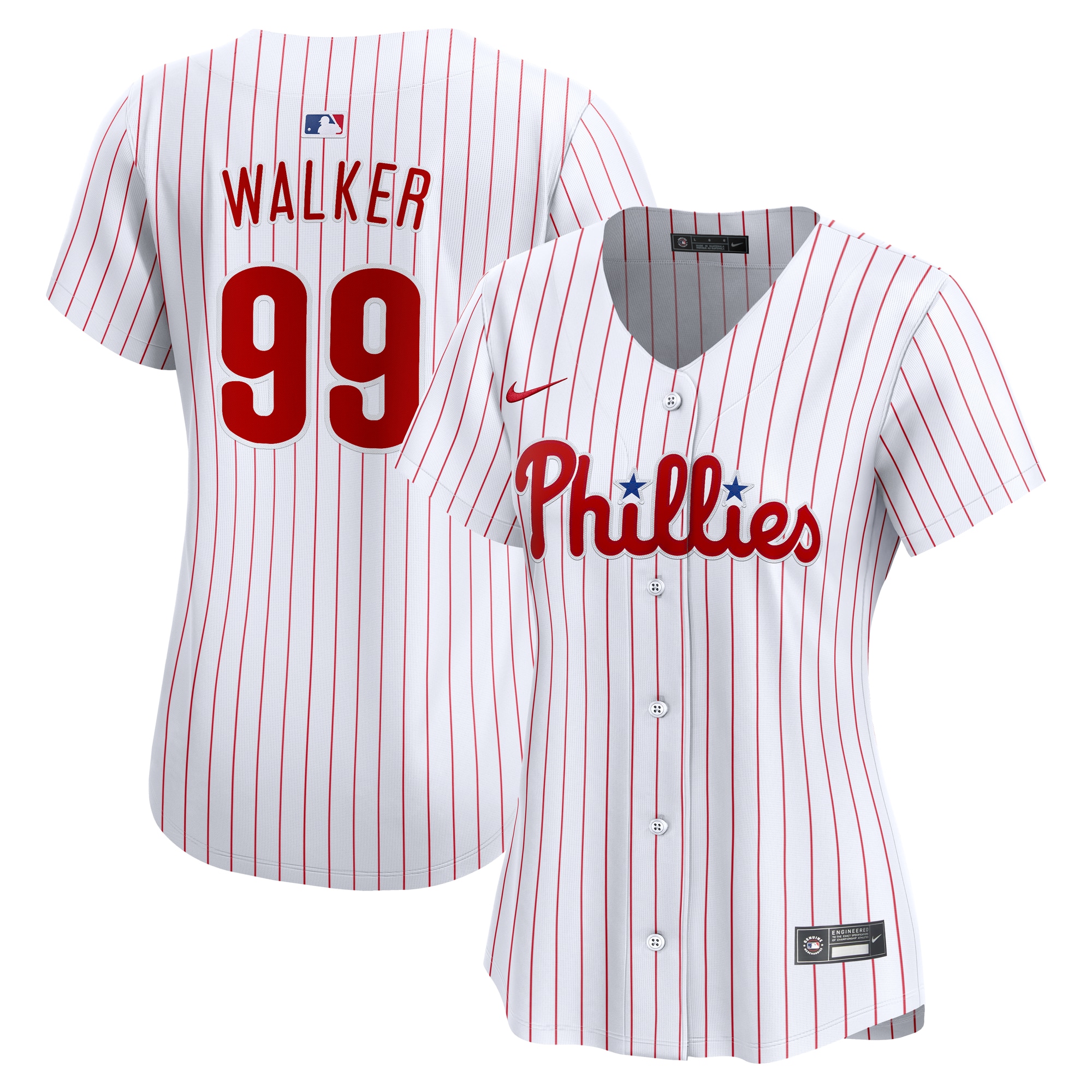 Taijuan Walker Philadelphia Phillies Women's Home Limited Player Jersey - White