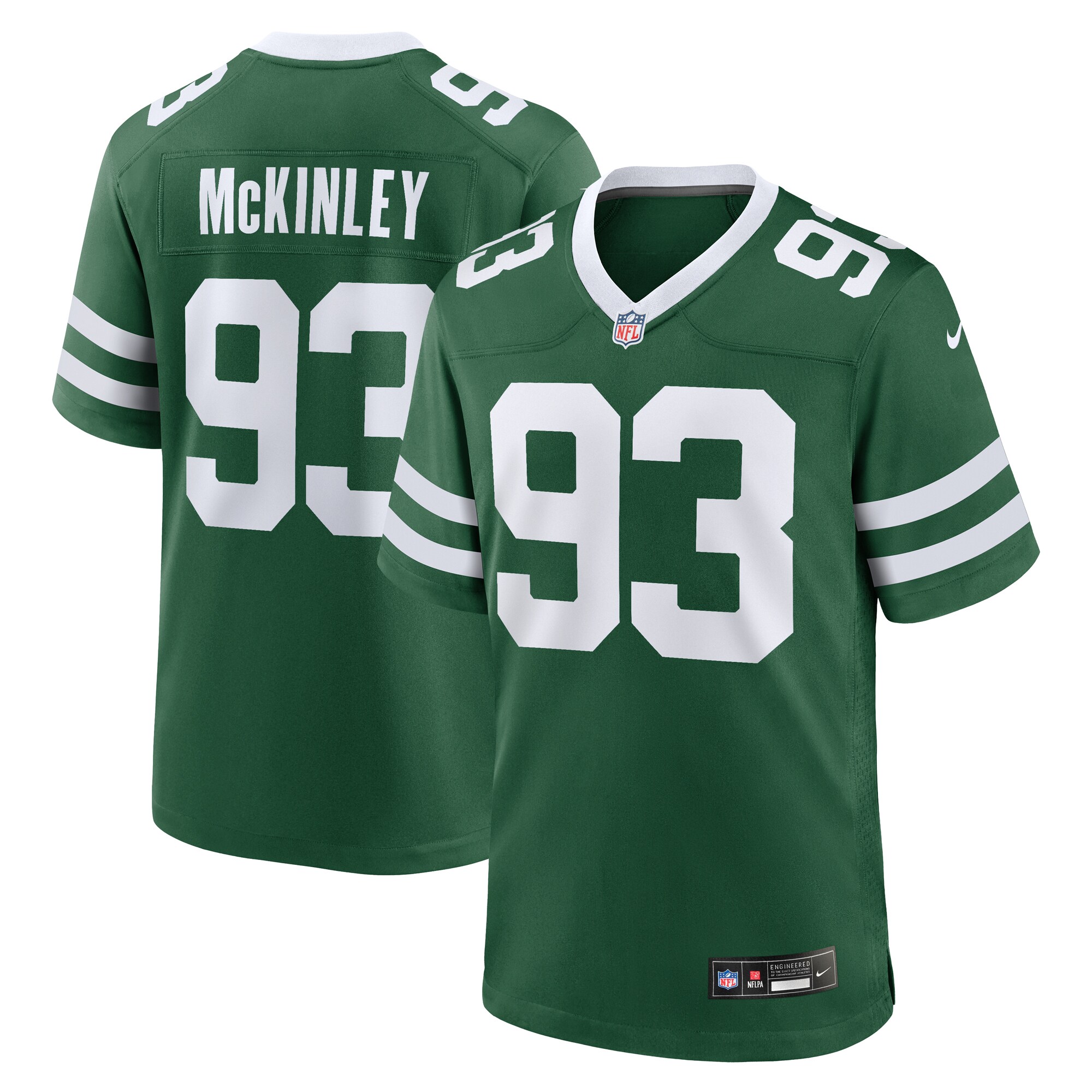 Takk McKinley New York Jets Team Game Jersey - Legacy Green
