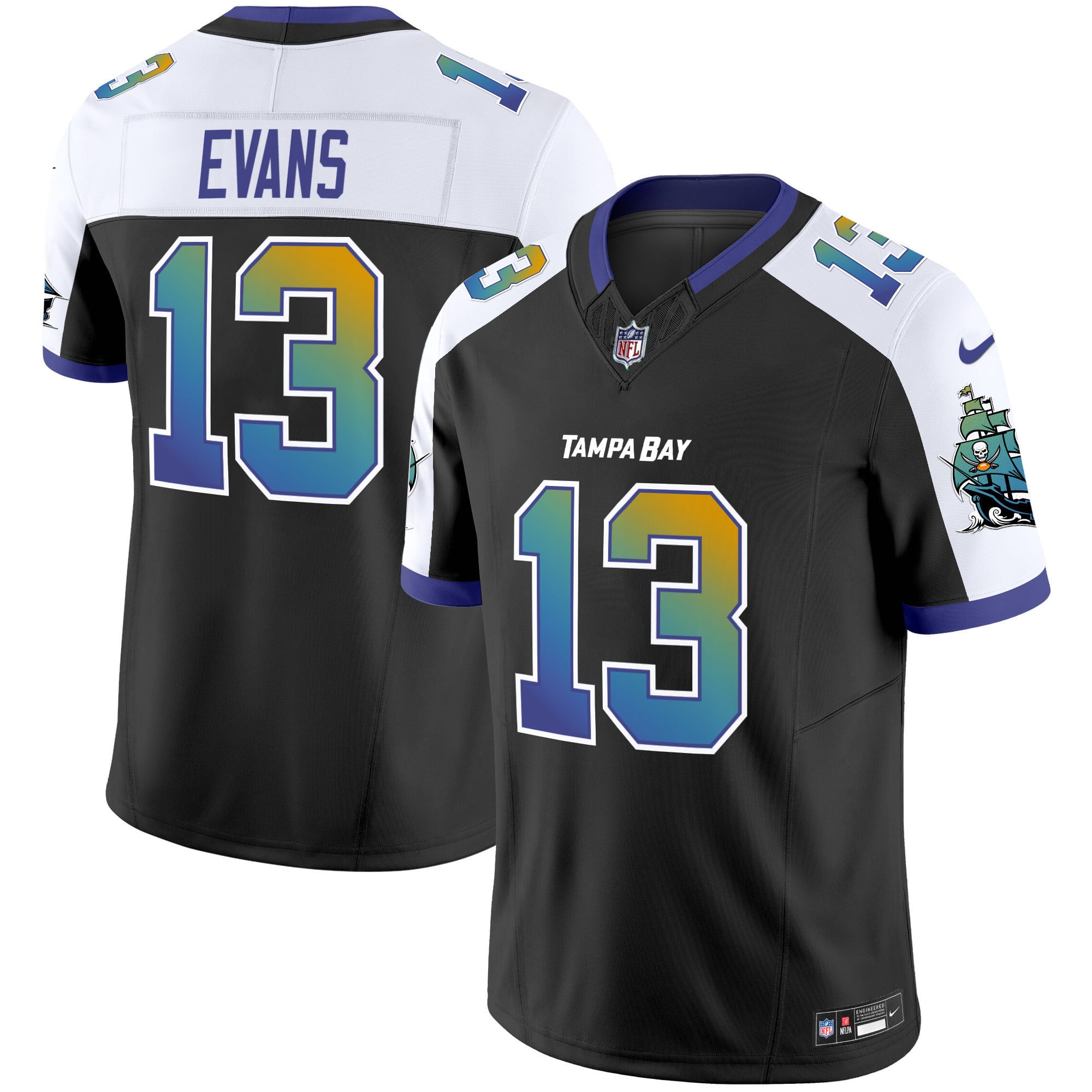 Alternative view of Tampa Bay Brady Jersey - Nike Tampa Bay Brady #12 Alternate Jersey