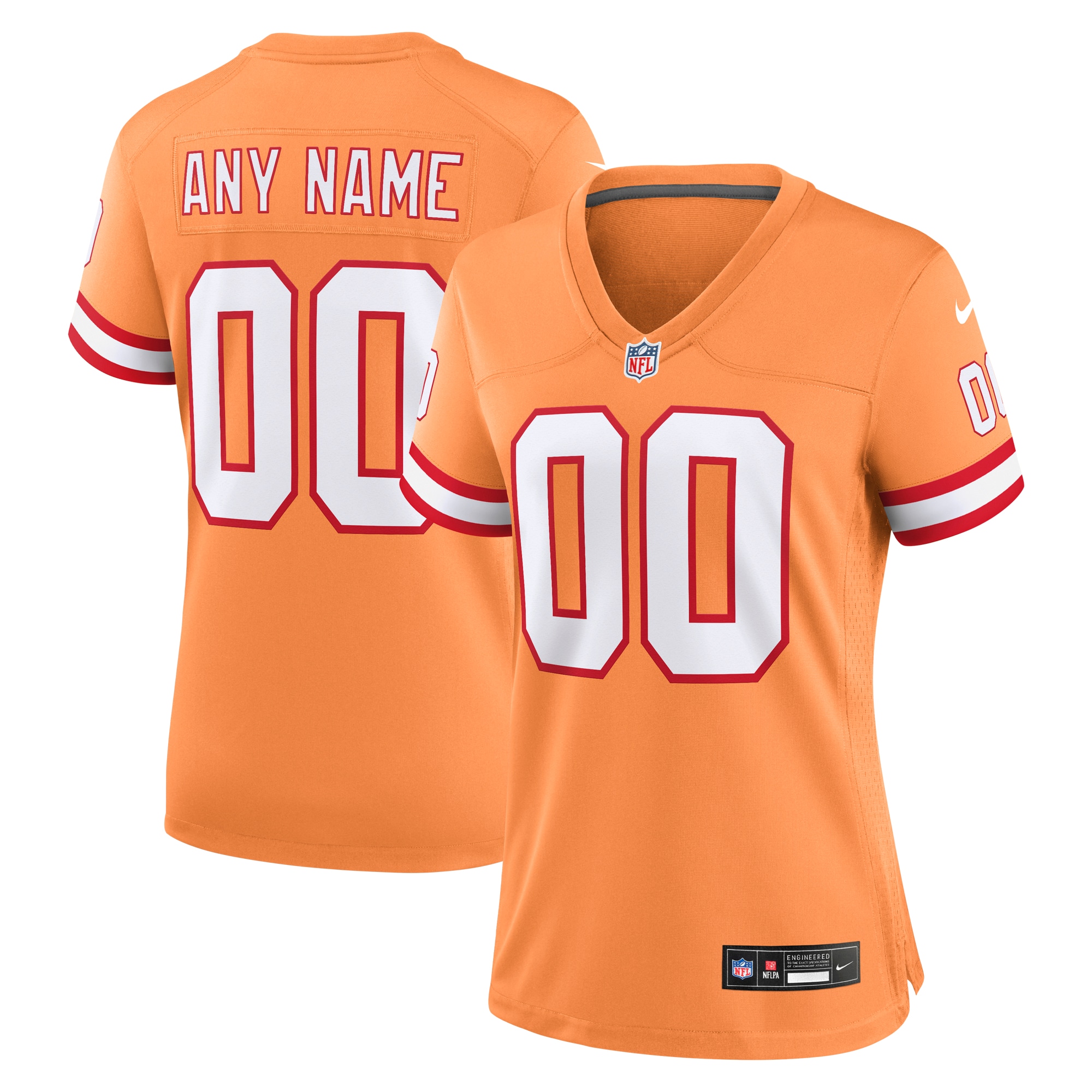 Tampa Bay Buccaneers Women's Custom Throwback Game Jersey