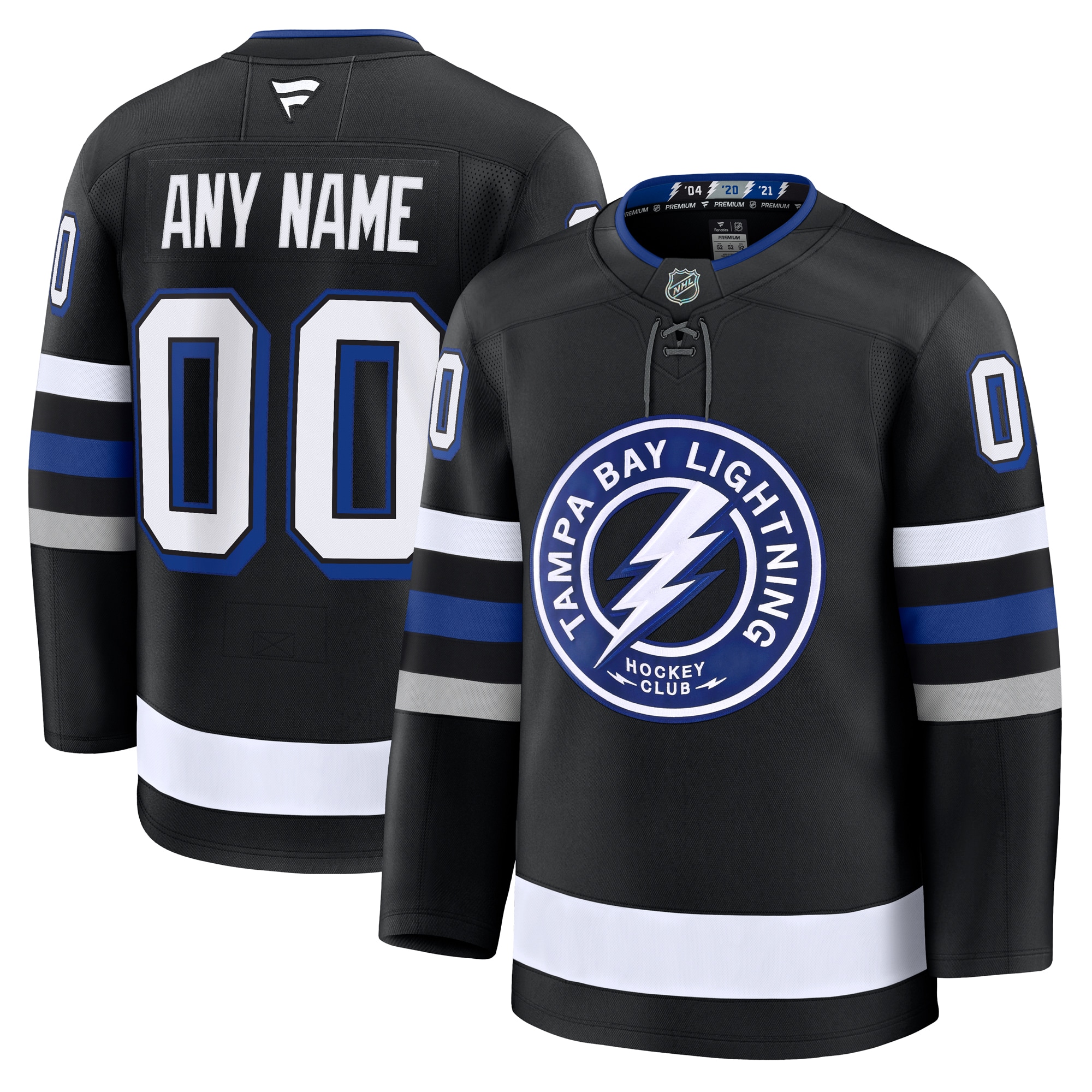 Tampa Bay Lightning Fanatics Alternate Premium Custom Jersey