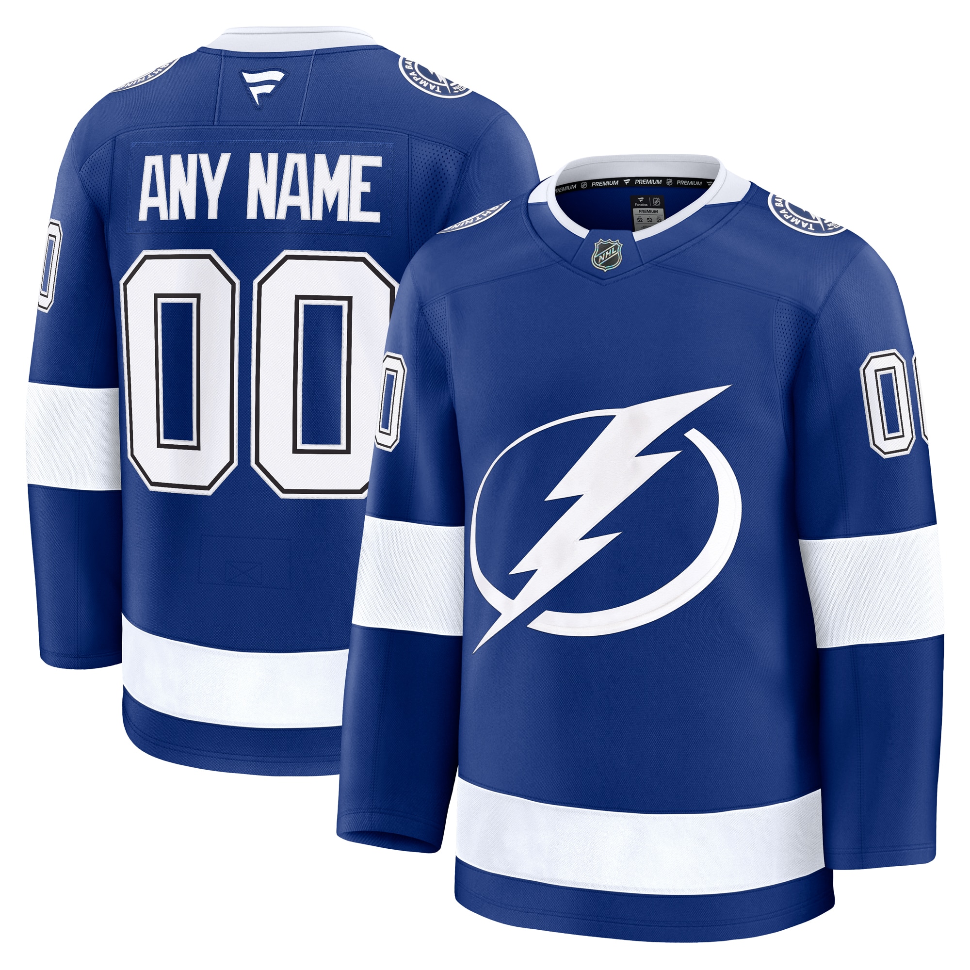 Tampa Bay Lightning Fanatics Home Premium Custom Jersey