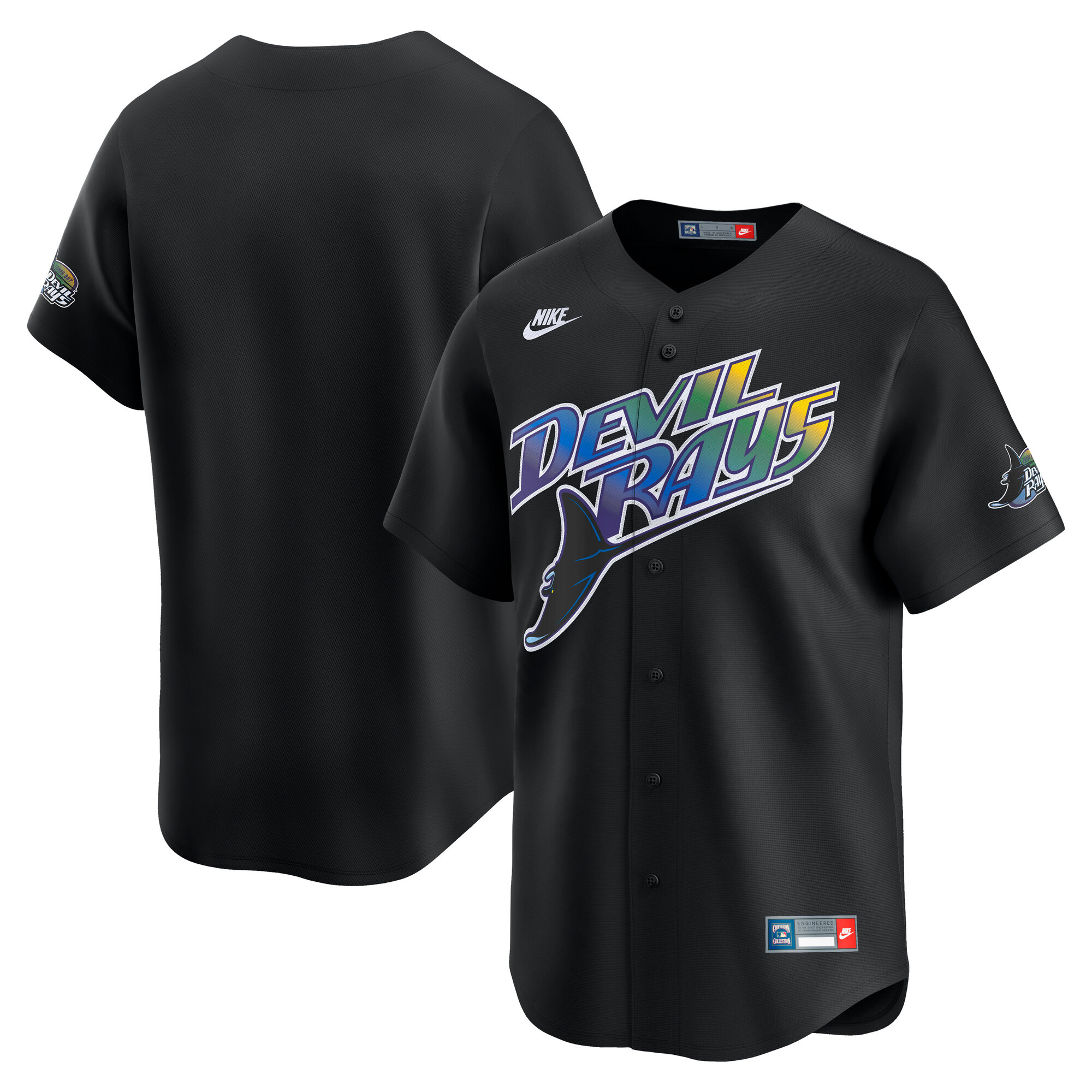 Tampa Bay Rays Cooperstown Collection Limited Jersey - Black