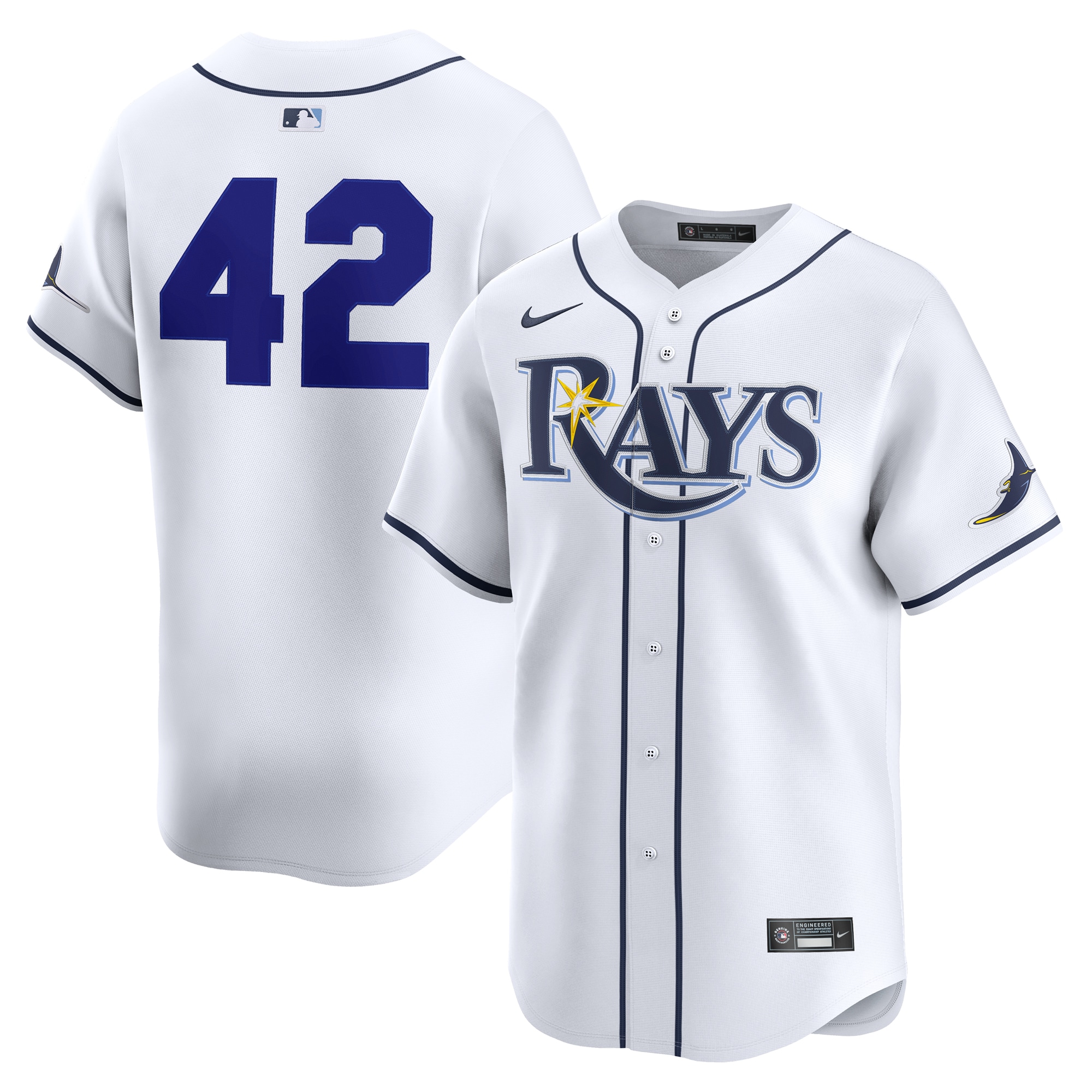 Tampa Bay Rays Home 2025 Jackie Robinson Day Limited Jersey – White