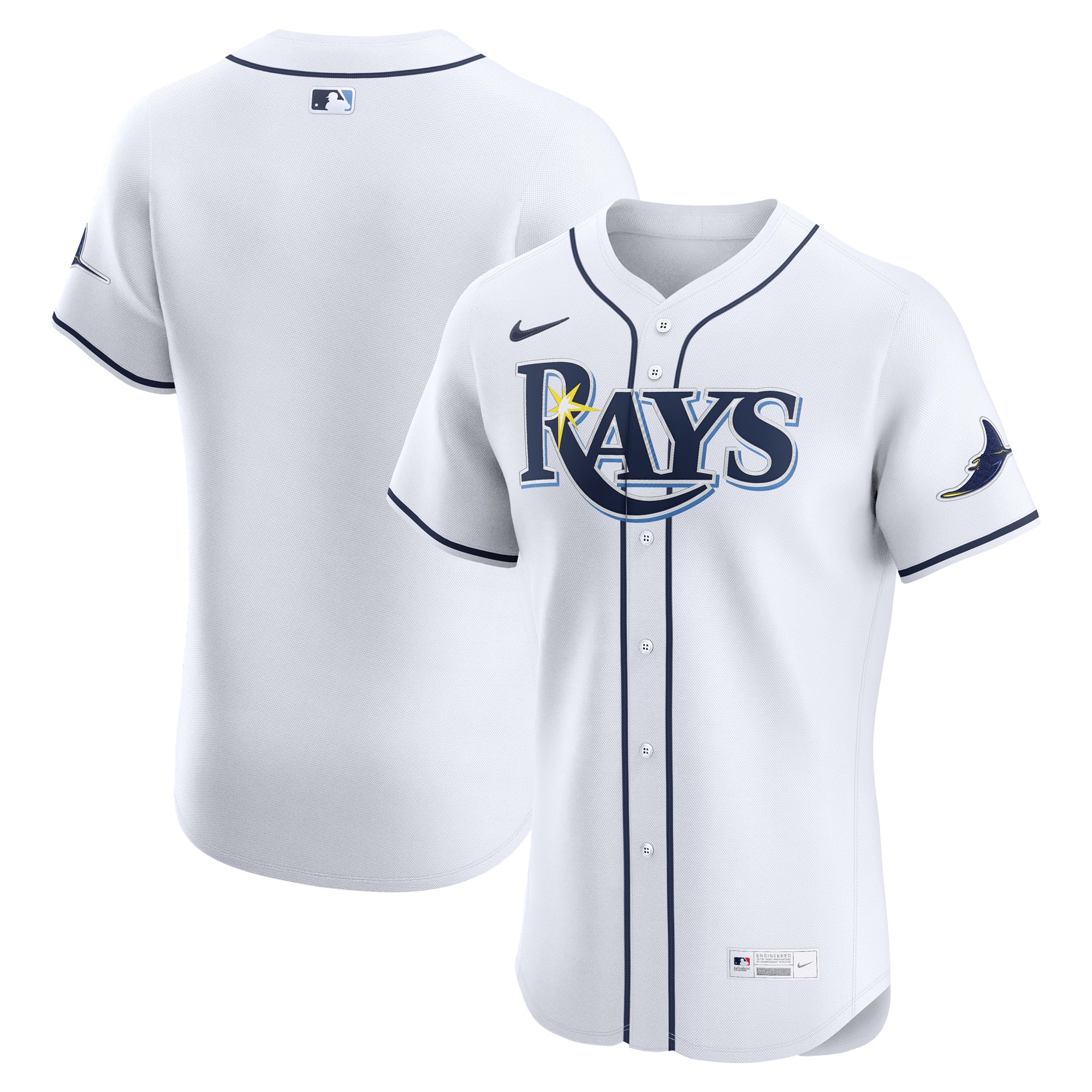 Tampa Bay Rays Home Elite Jersey - White