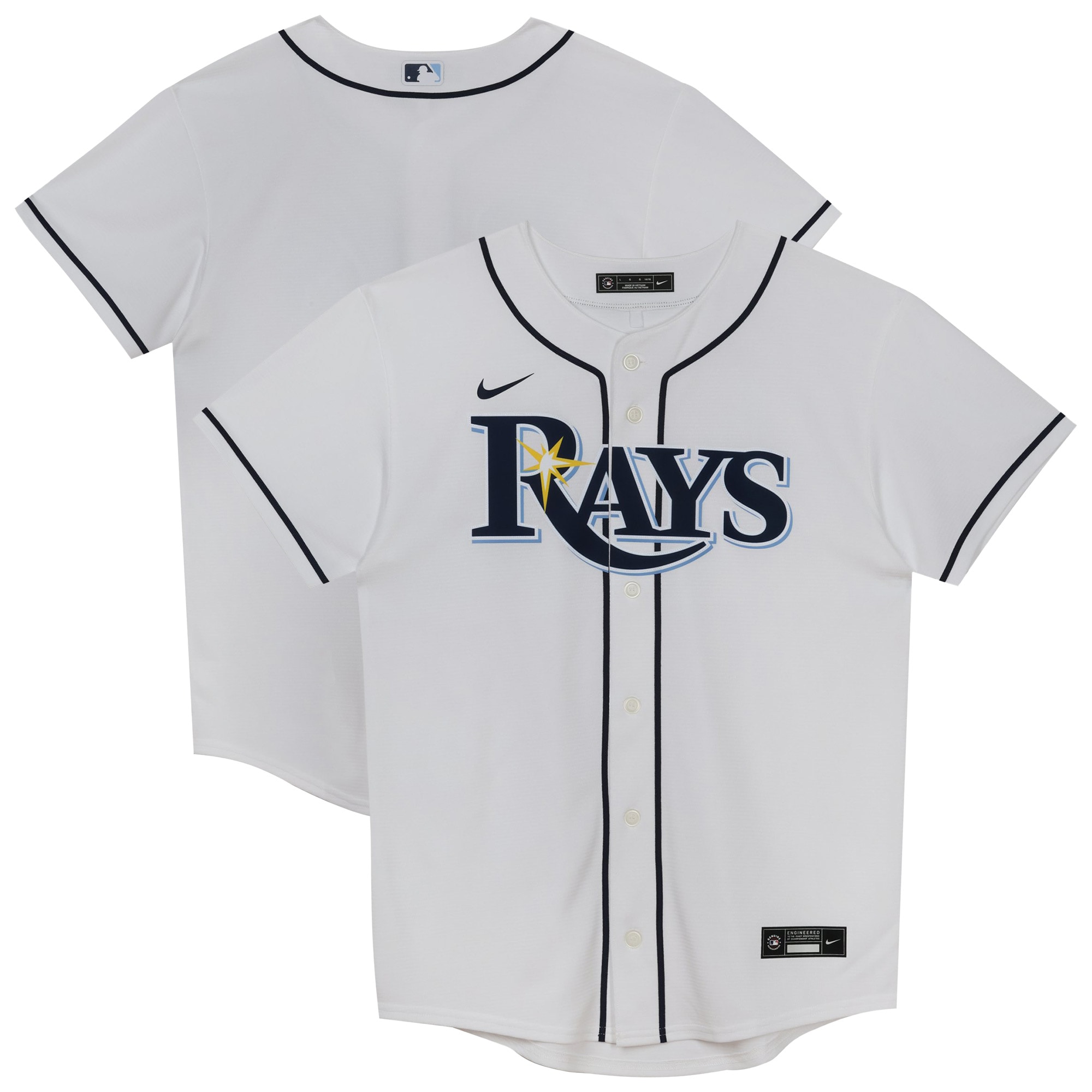 Tampa Bay Rays Preschool Home Jersey - White