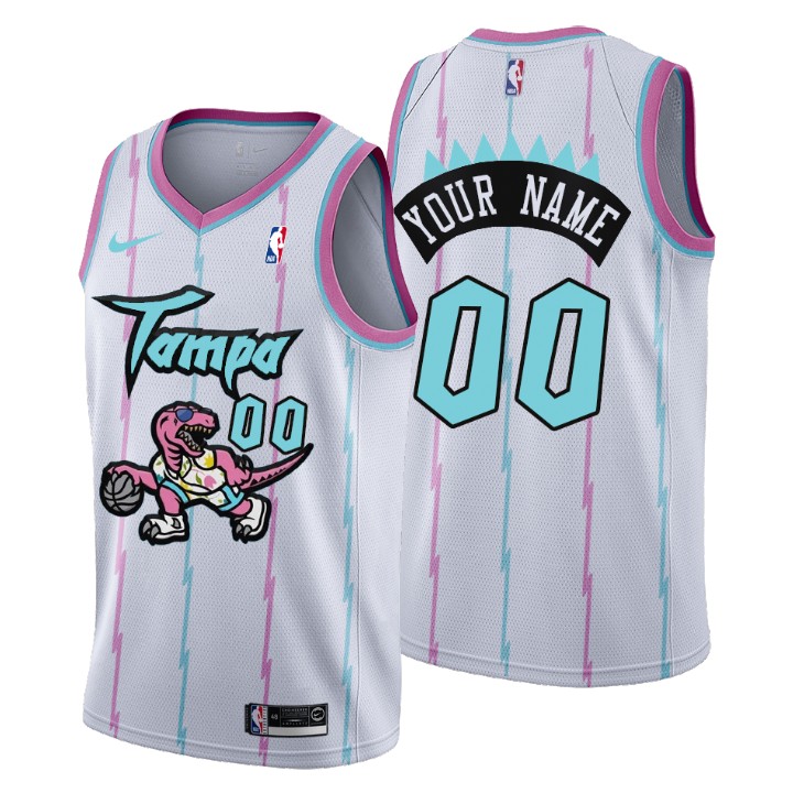 Tampa Dino White Custom Jersey - Nike - Personalized NBA