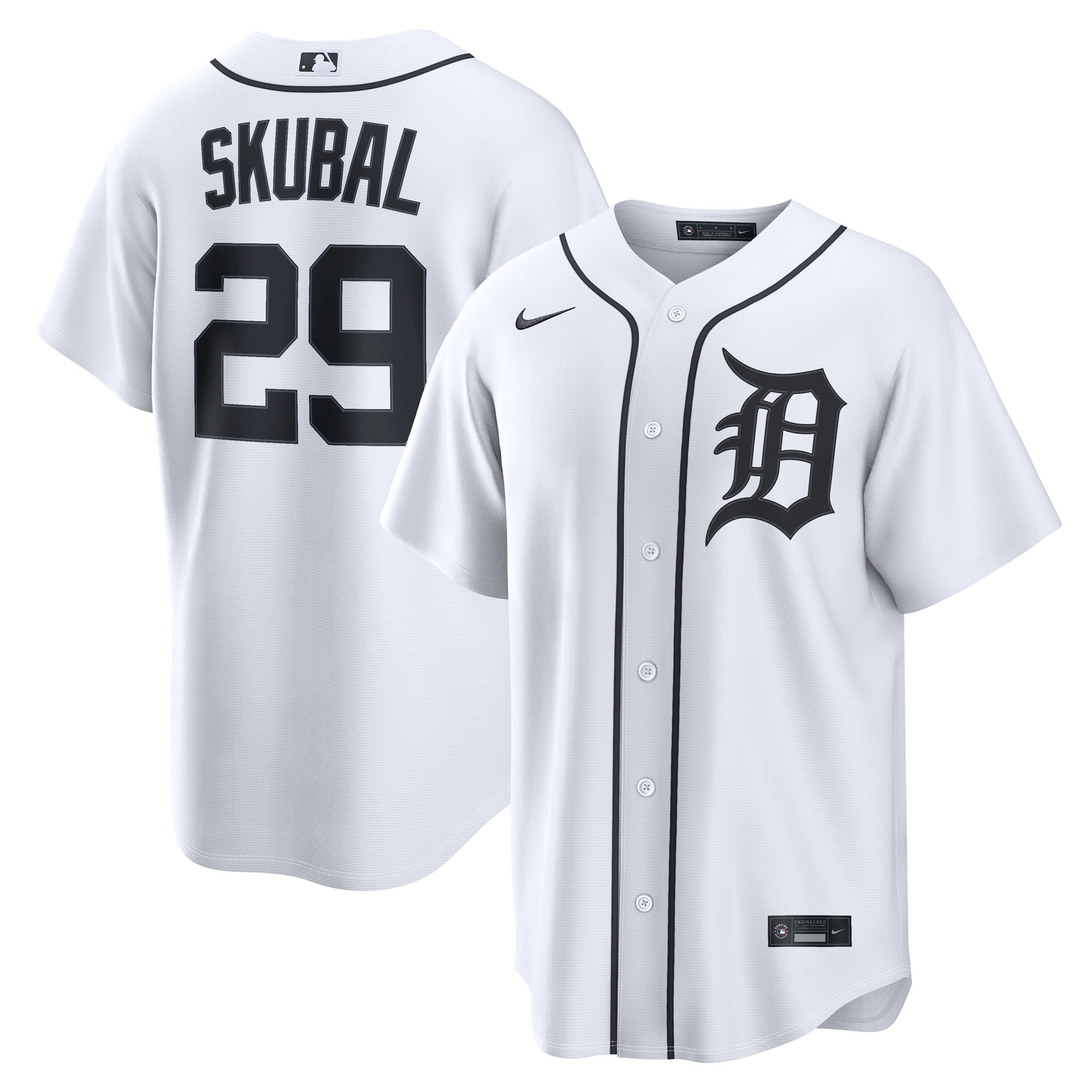Tarik Skubal Detroit Tigers Home Jersey - White