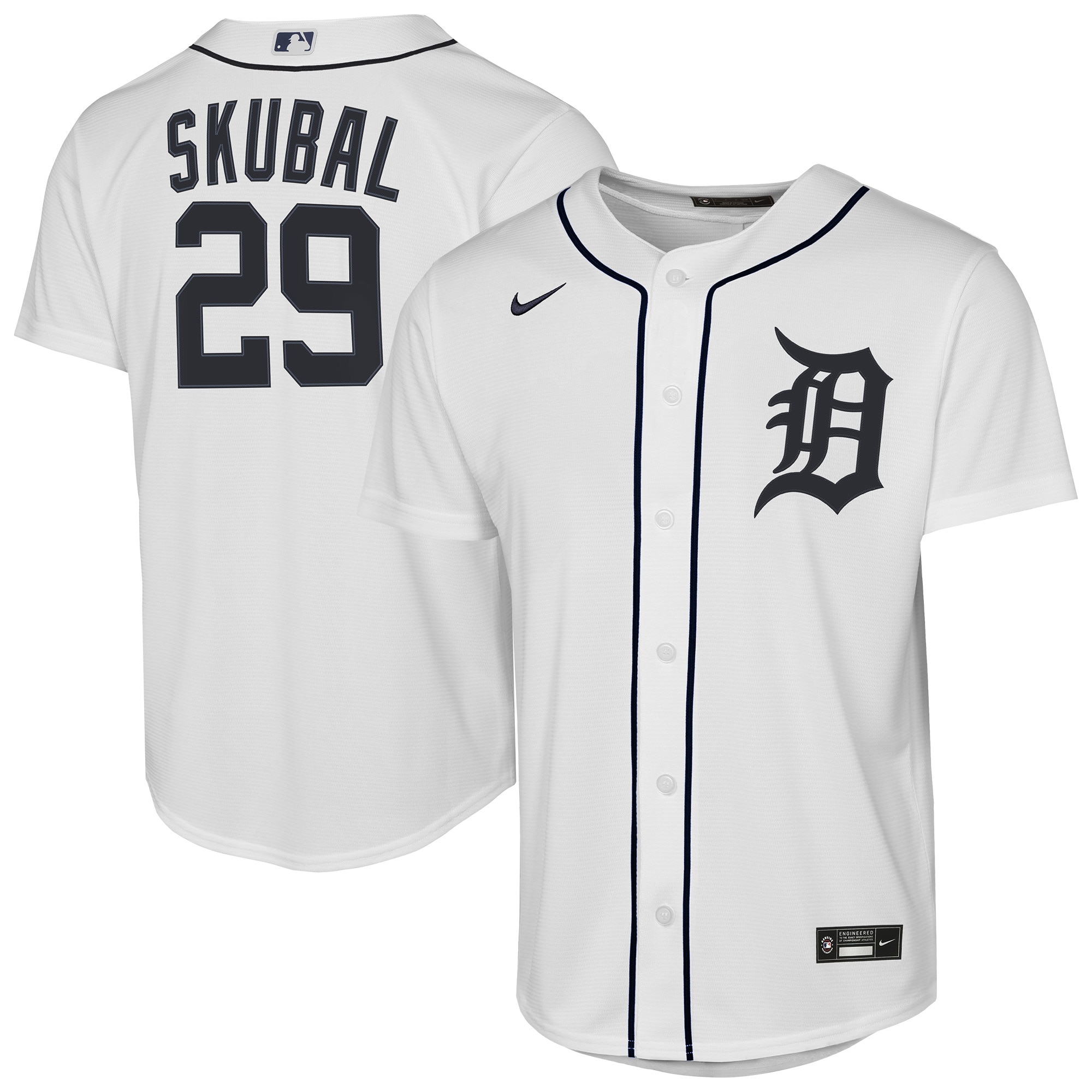 Tarik Skubal Detroit Tigers Youth Home Player Jersey - White