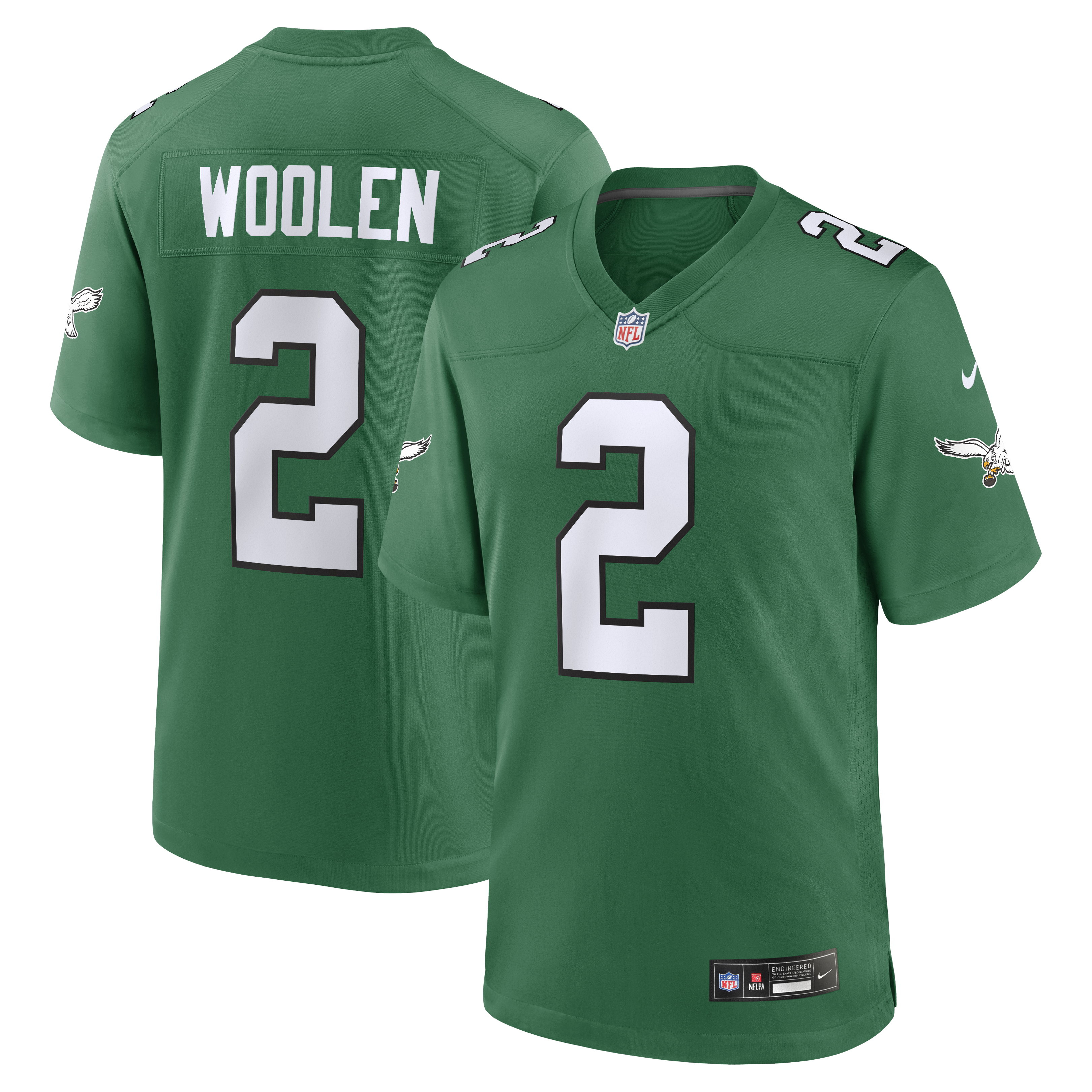 Tariq Woolen Philadelphia Eagles Alternate Game Jersey - Kelly Green