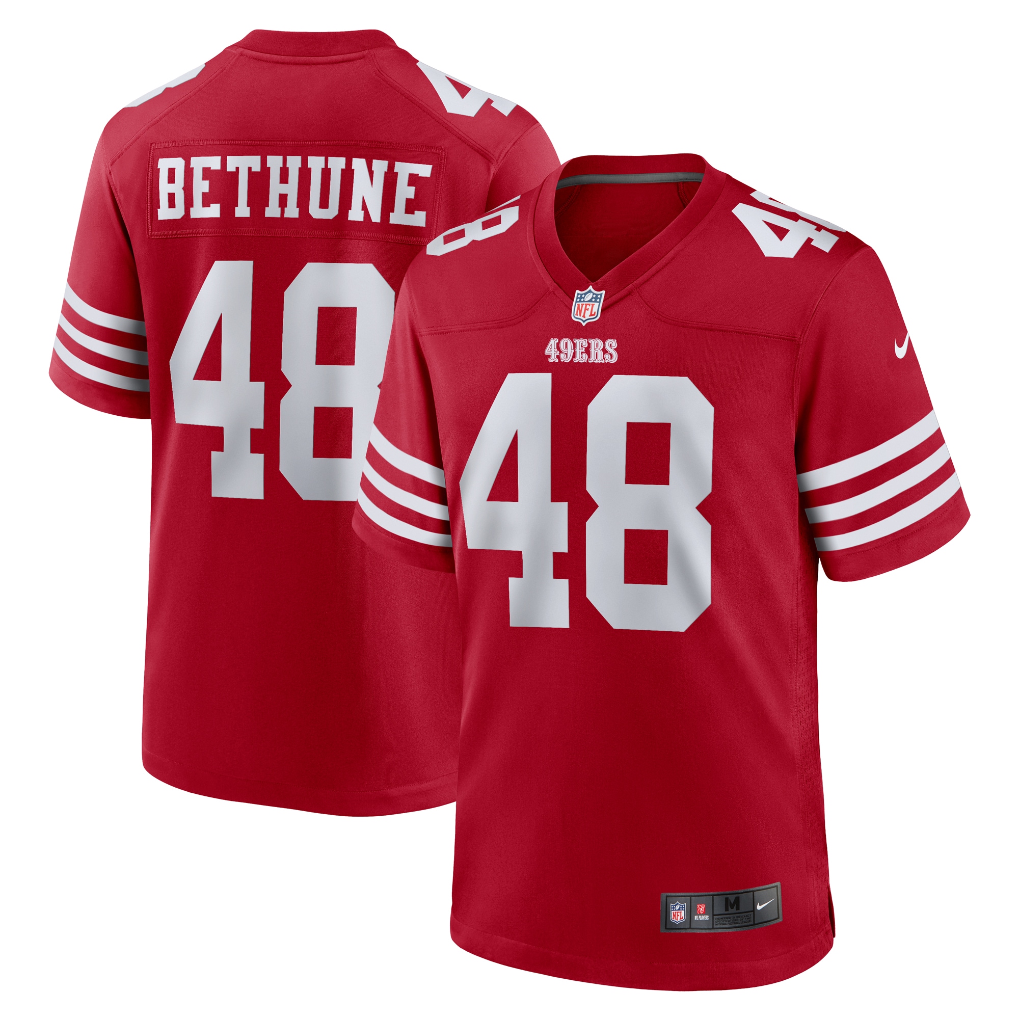 Tatum Bethune San Francisco 49ers Game Jersey - Scarlet