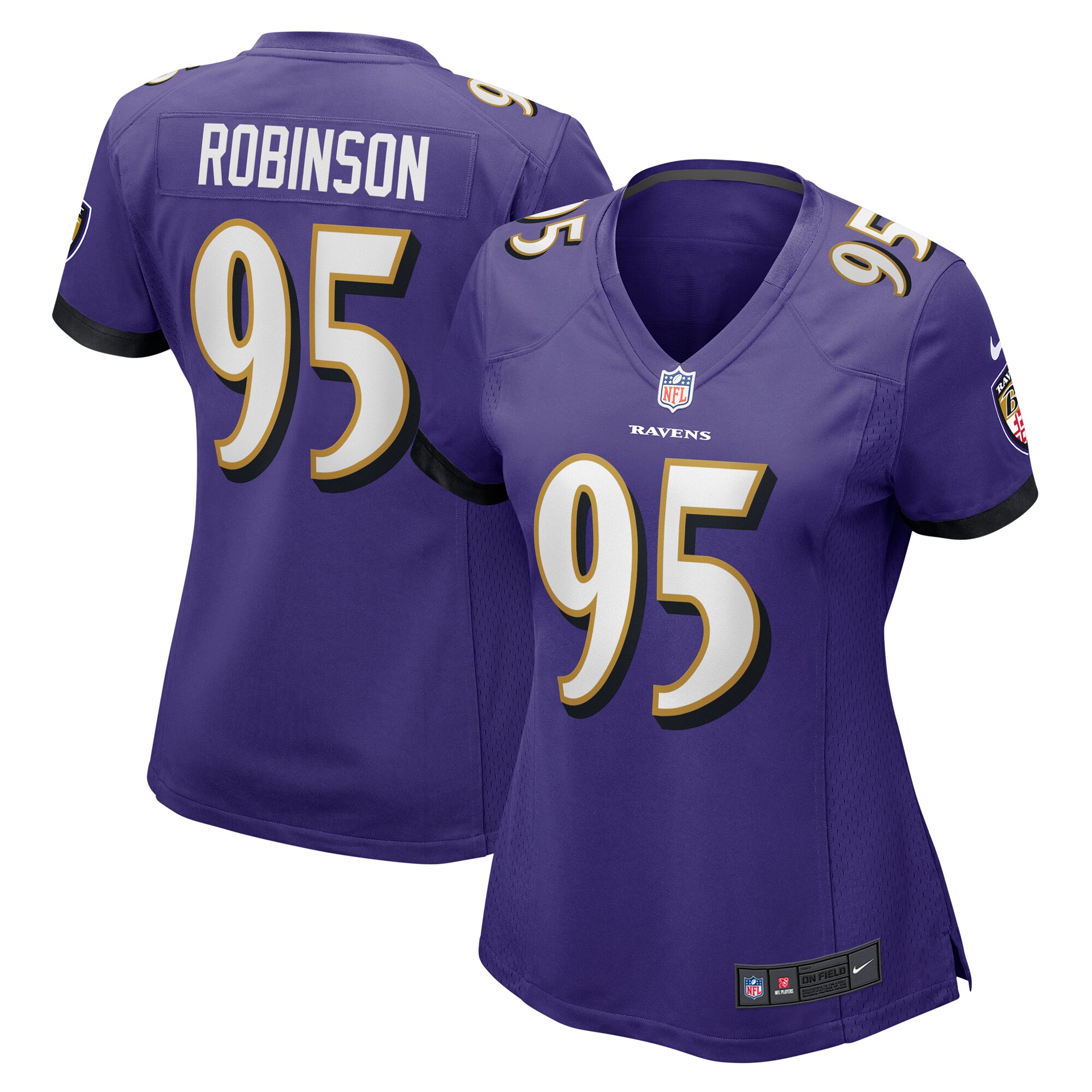 Tavius Robinson Baltimore Ravens Women's Game Jersey - Purple
