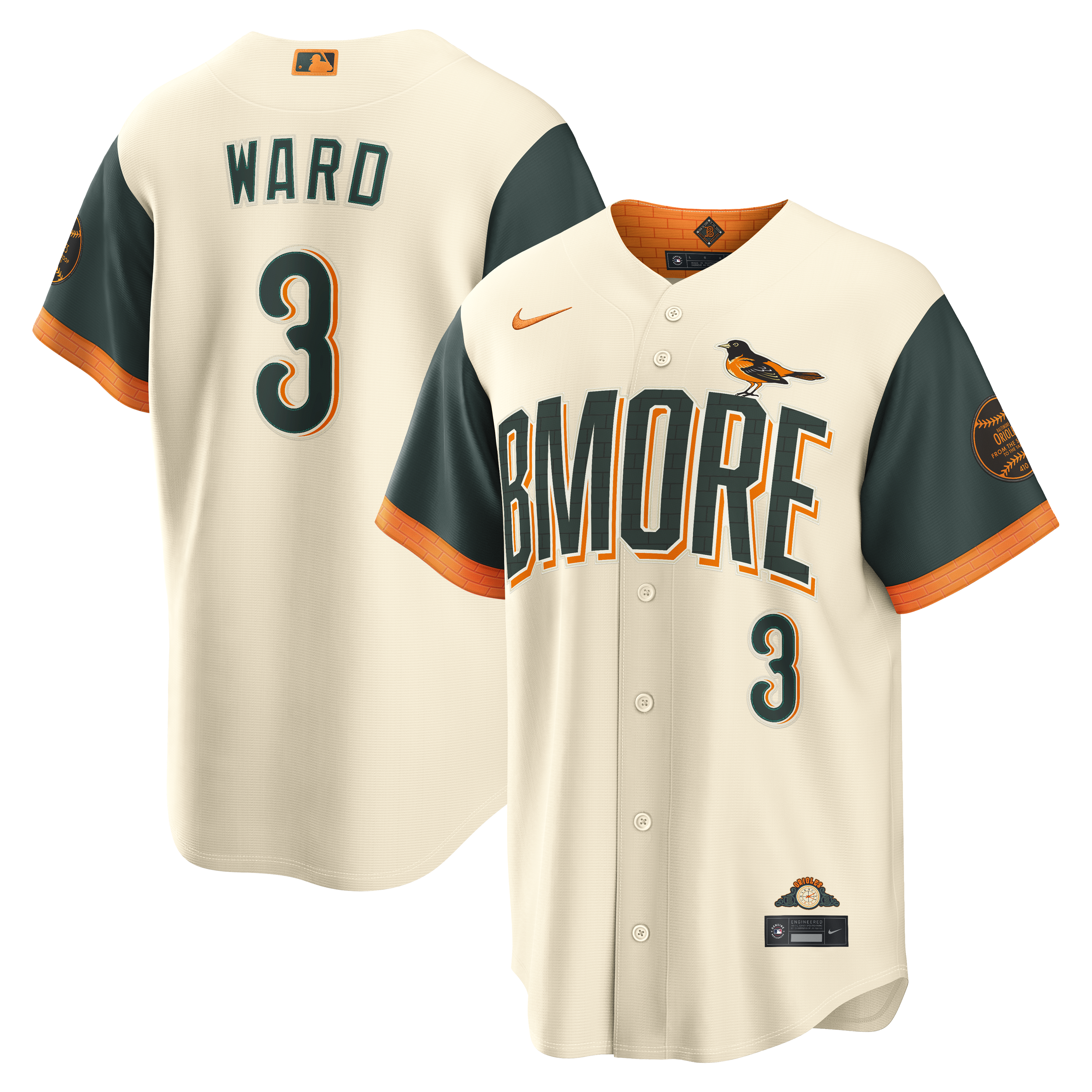 Taylor Ward Baltimore Orioles 2026 City Connect Stadium Jersey - Natural