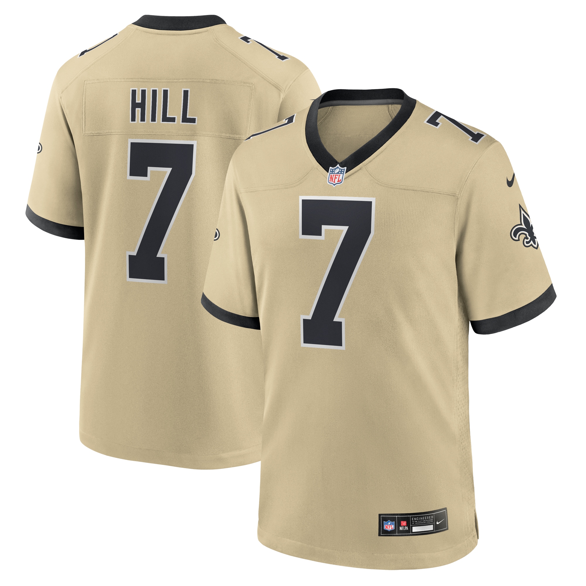 Taysom Hill New Orleans Saints Gameday Golds Alternate Game Player Jersey