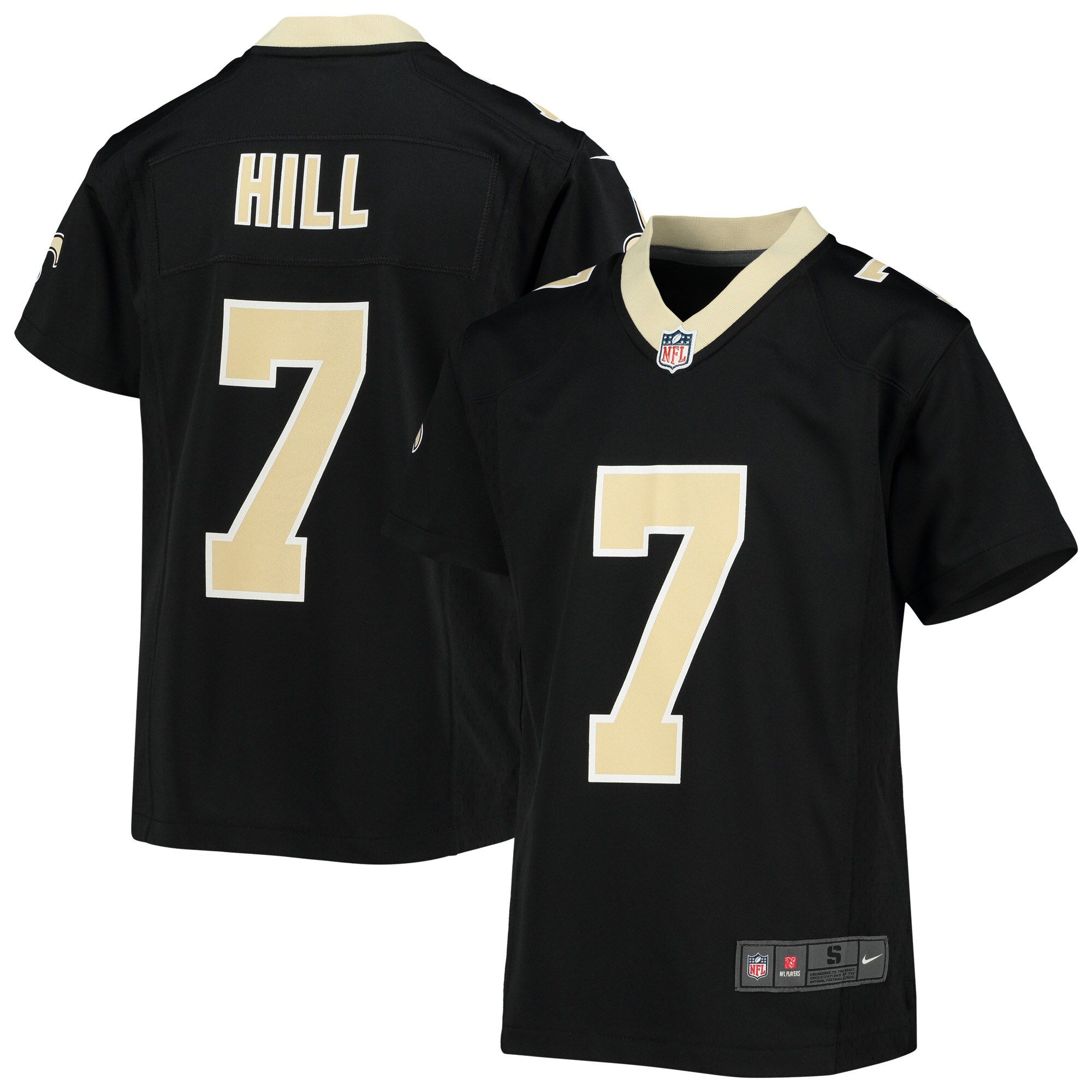 Taysom Hill New Orleans Saints Youth Game Jersey - Black