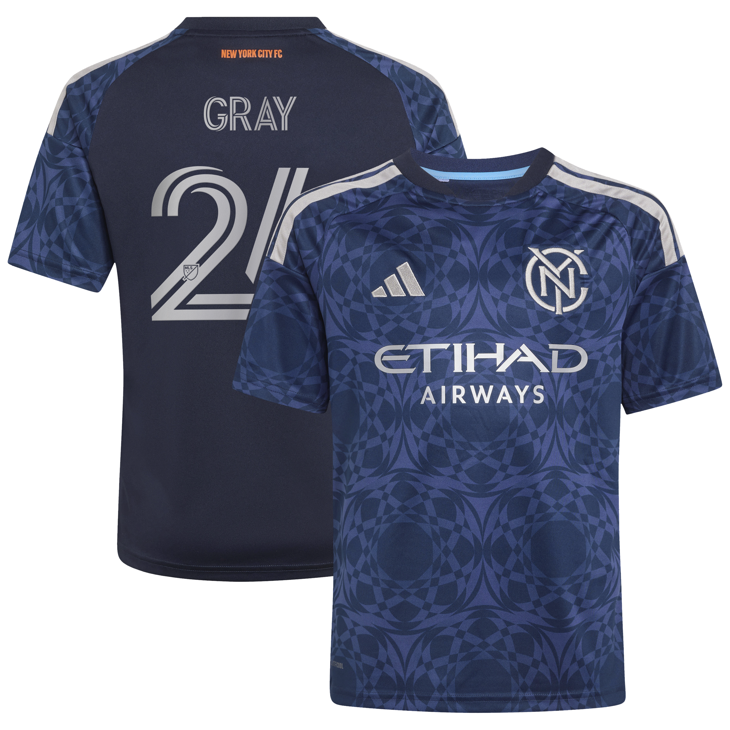 Tayvon Gray New York City FC Youth 2026 The All Nations Kit Jersey - Blue