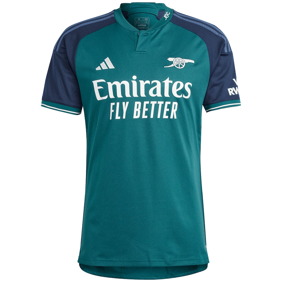 Alternative view of teal Adidas Arsenal 2024 Away Jersey - Adidas Arsenal 2024 Away Jersey