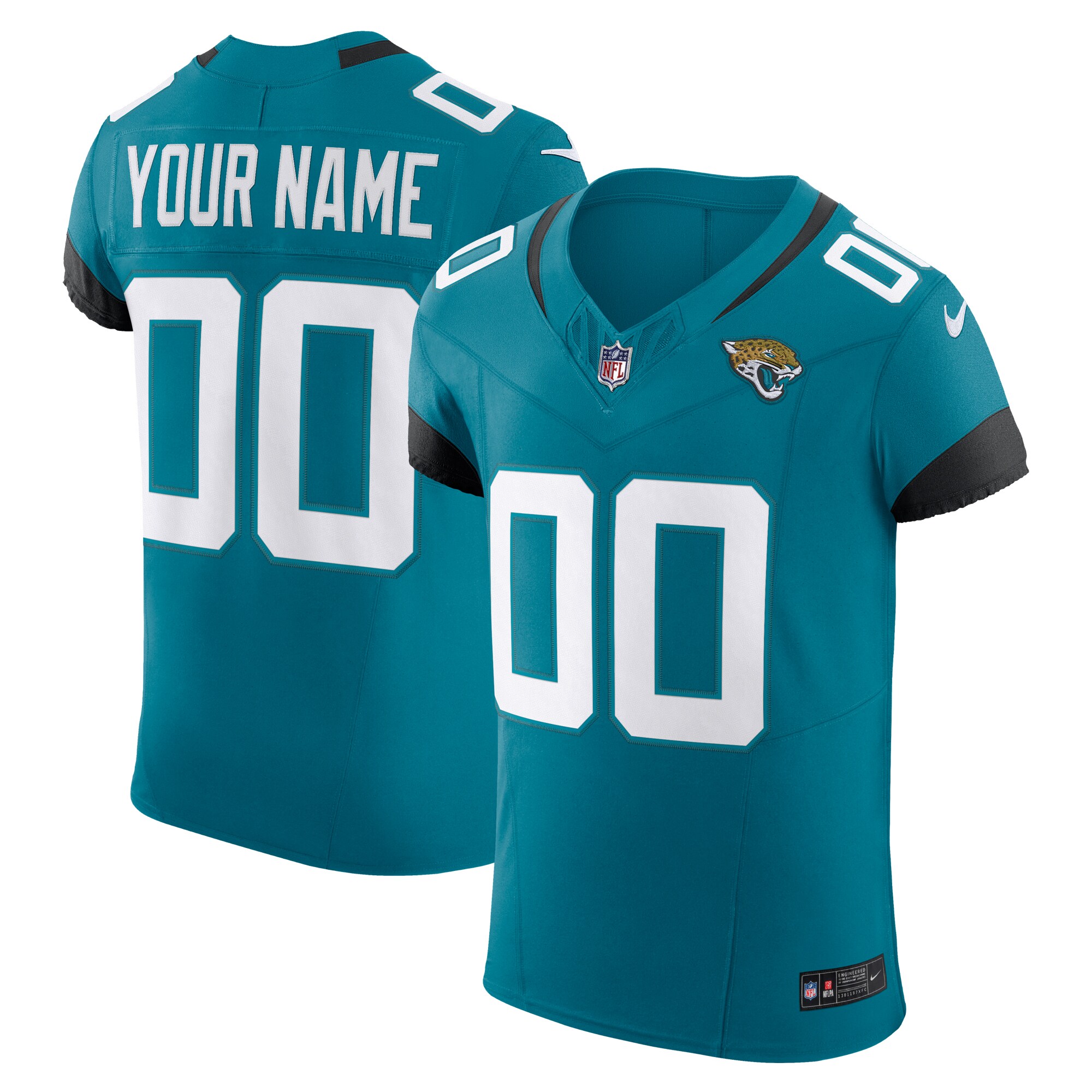 Teal Jaguars Custom Jersey nike - Teal Jaguars Custom Jersey - Nike