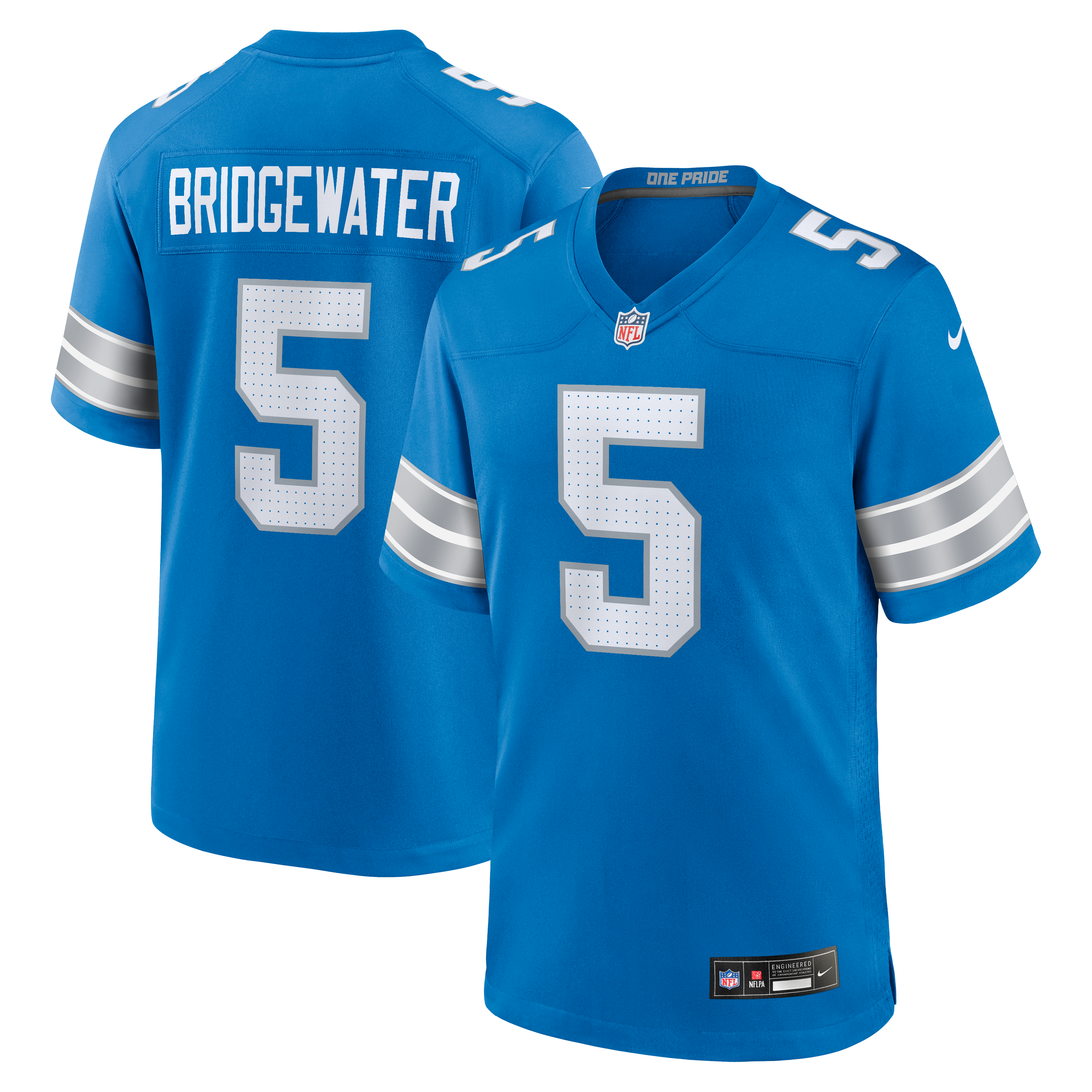 Teddy Bridgewater Detroit Lions Team Game Jersey - Blue
