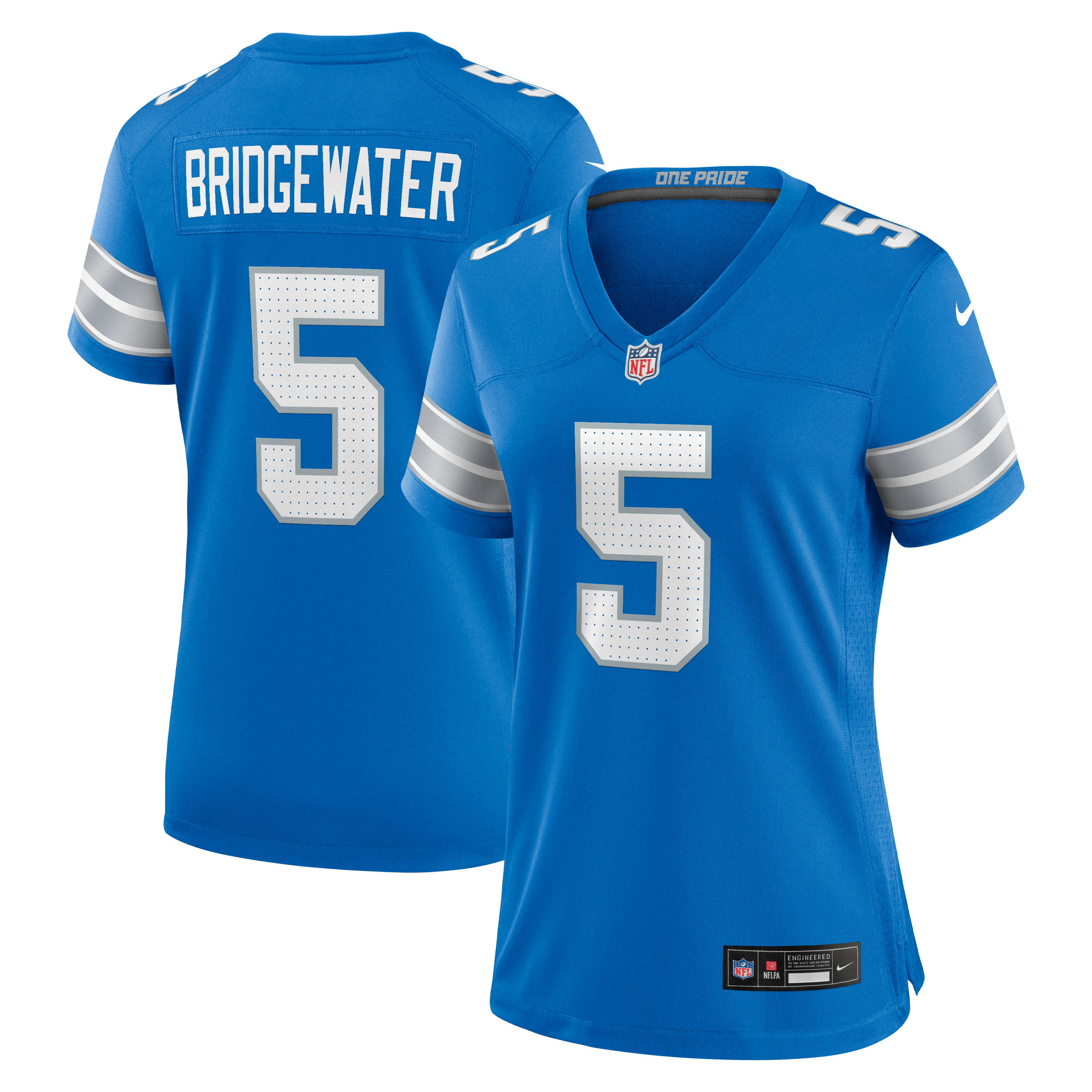 Teddy Bridgewater Detroit Lions Women's Team Game Jersey - Blue