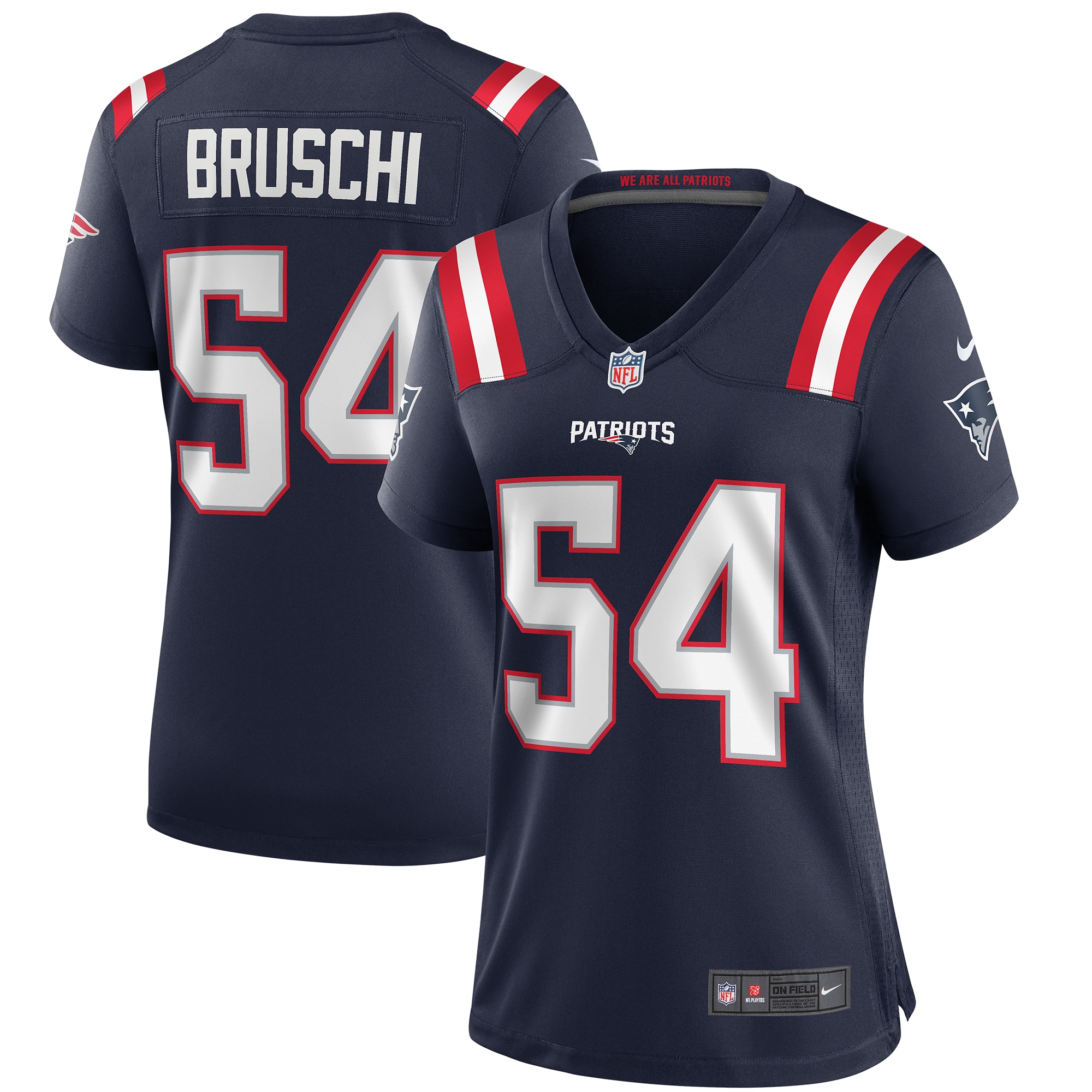 Tedy Bruschi New England Patriots Women's Game Retired Player Jersey