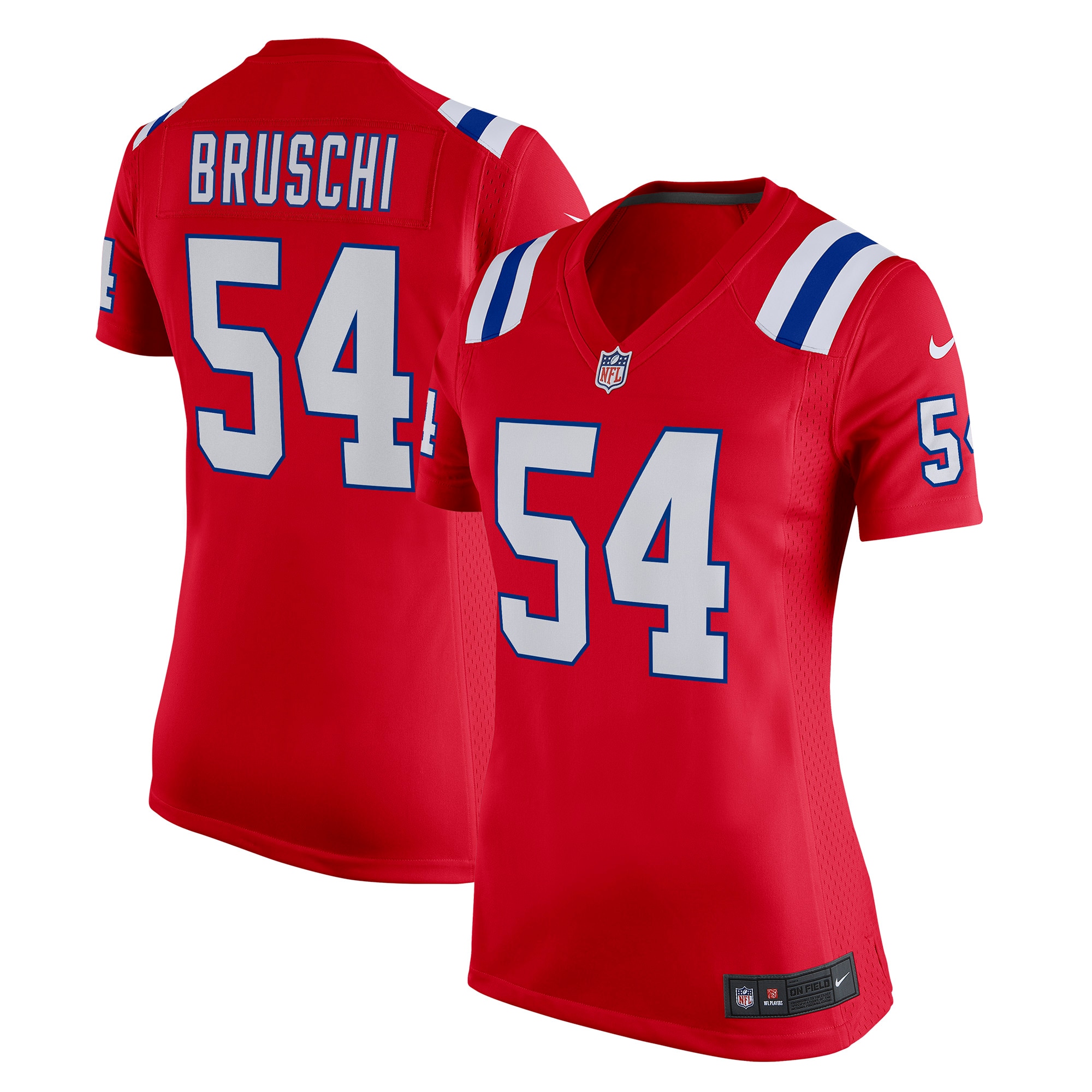 Tedy Bruschi New England Patriots Women's Retired Game Jersey