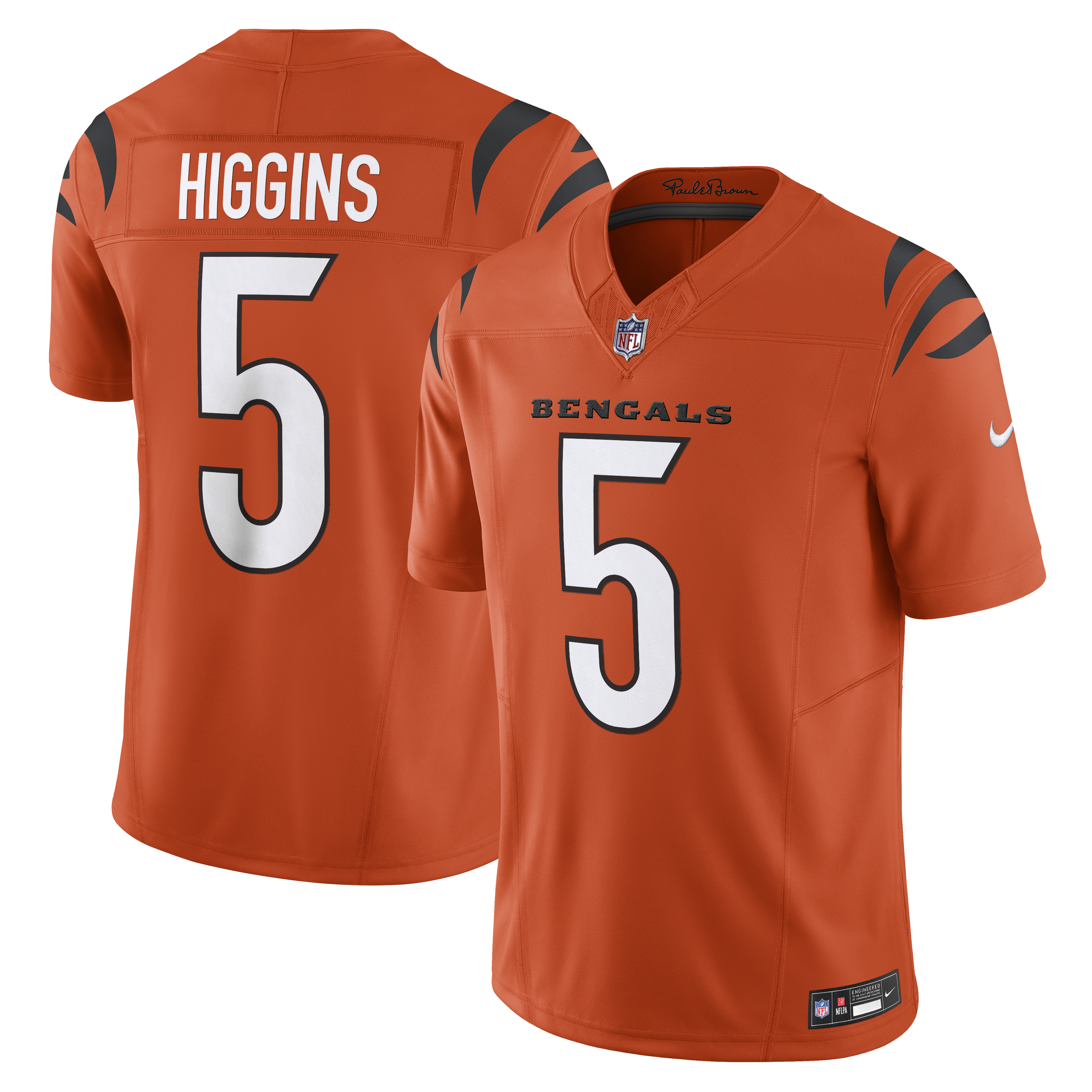 Tee Higgins Cincinnati Bengals Vapor F.U.S.E. Limited Jersey - Orange