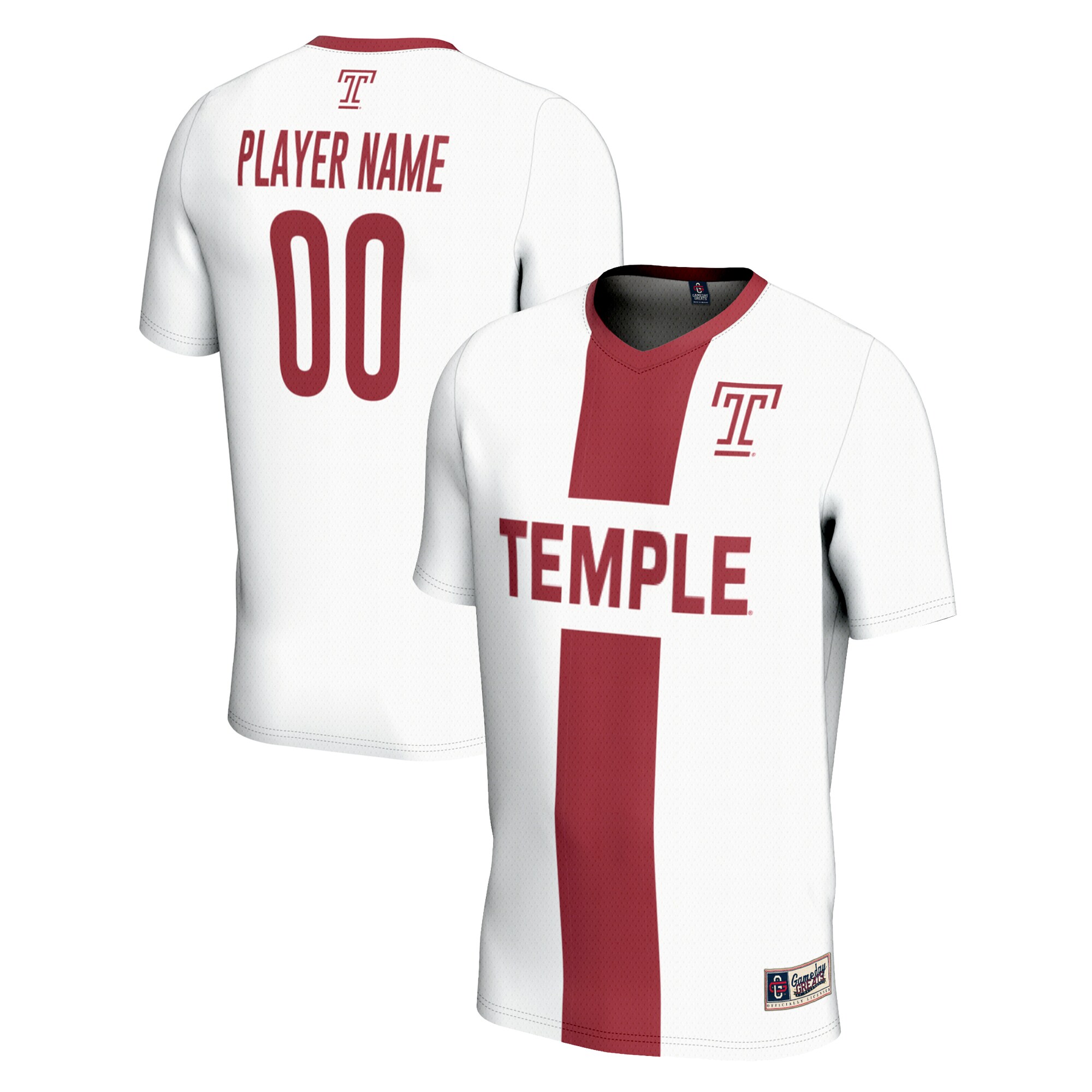 Temple Owls GameDay Greats NIL Pick-A-Player Lightweight Soccer Jersey - White