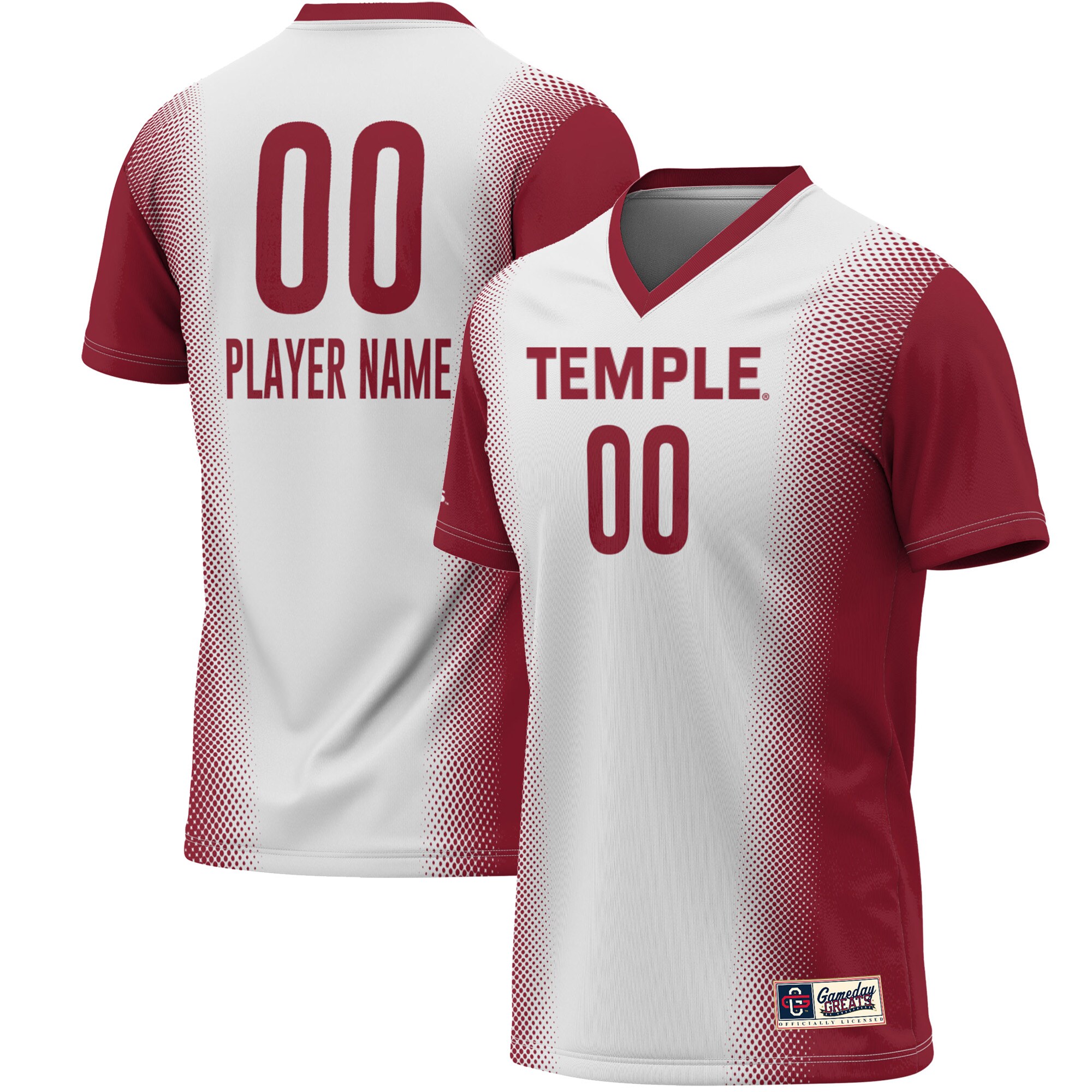 Temple Owls GameDay Greats Youth NIL Pick-A-Player Lightweight Women's Soccer Jersey - White