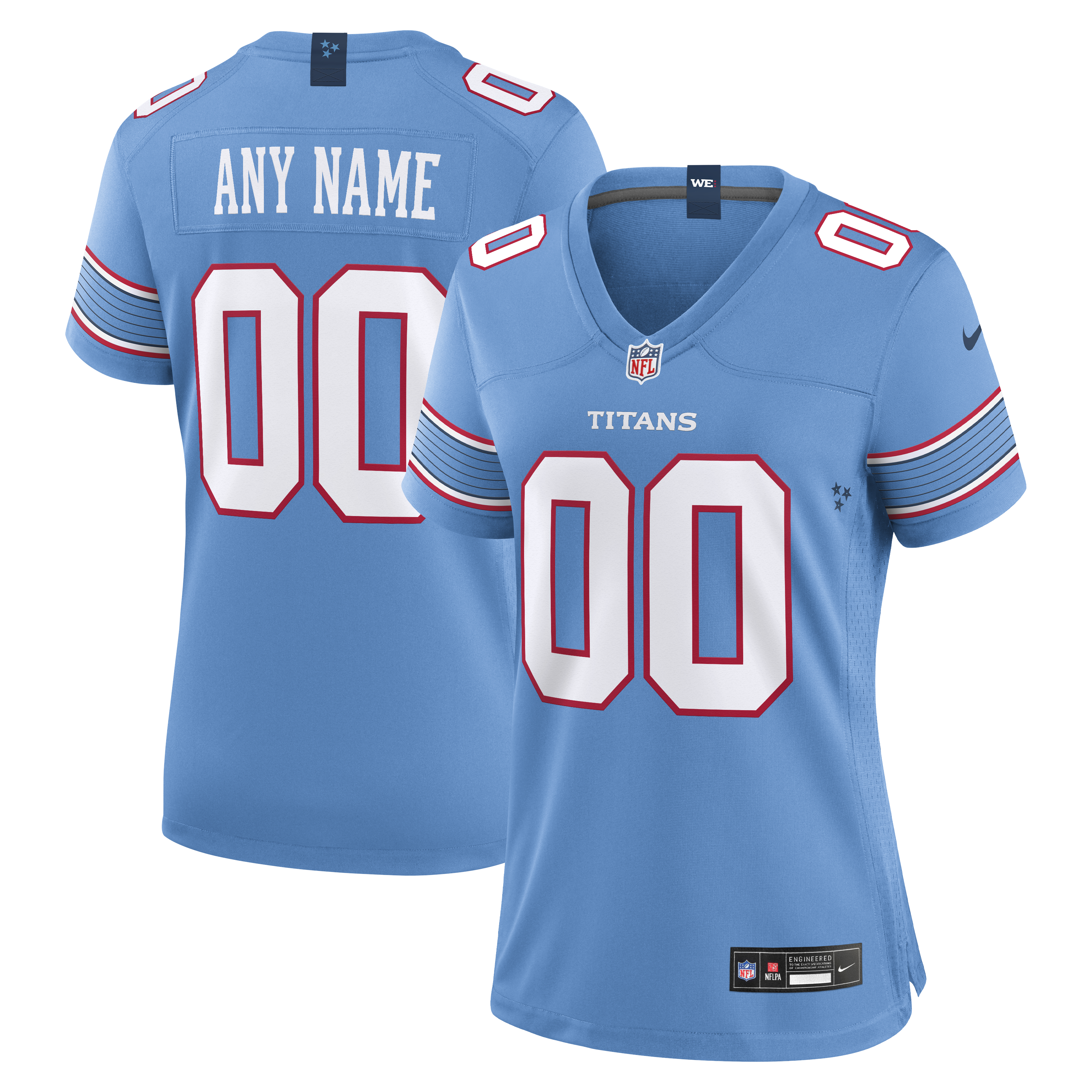 Tennessee Titans Women's Game Custom Jersey