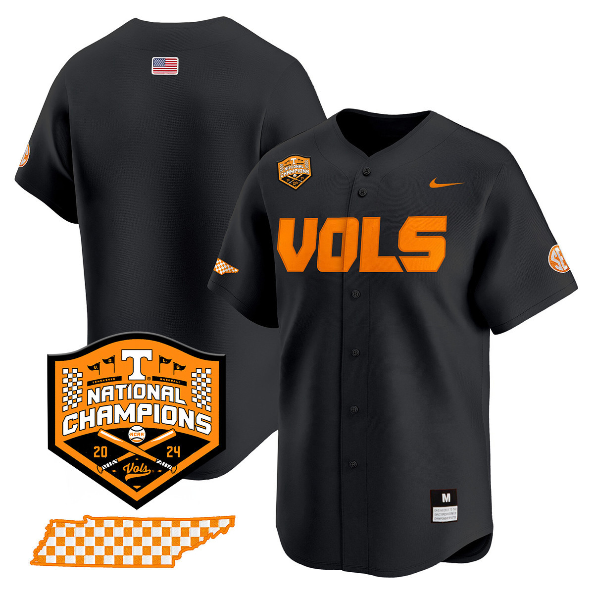 Alternative view of Tennessee Vols Champions Jersey - Nike Tennessee Vols 2024 Champions