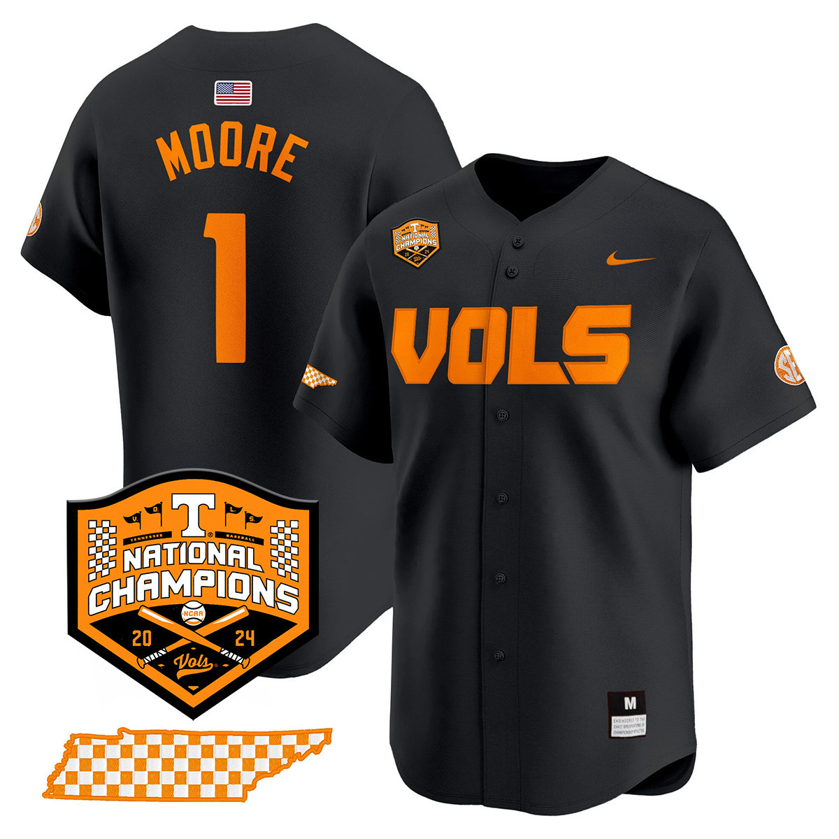 Tennessee Vols Champions Jersey - Nike Tennessee Vols 2024 Champions