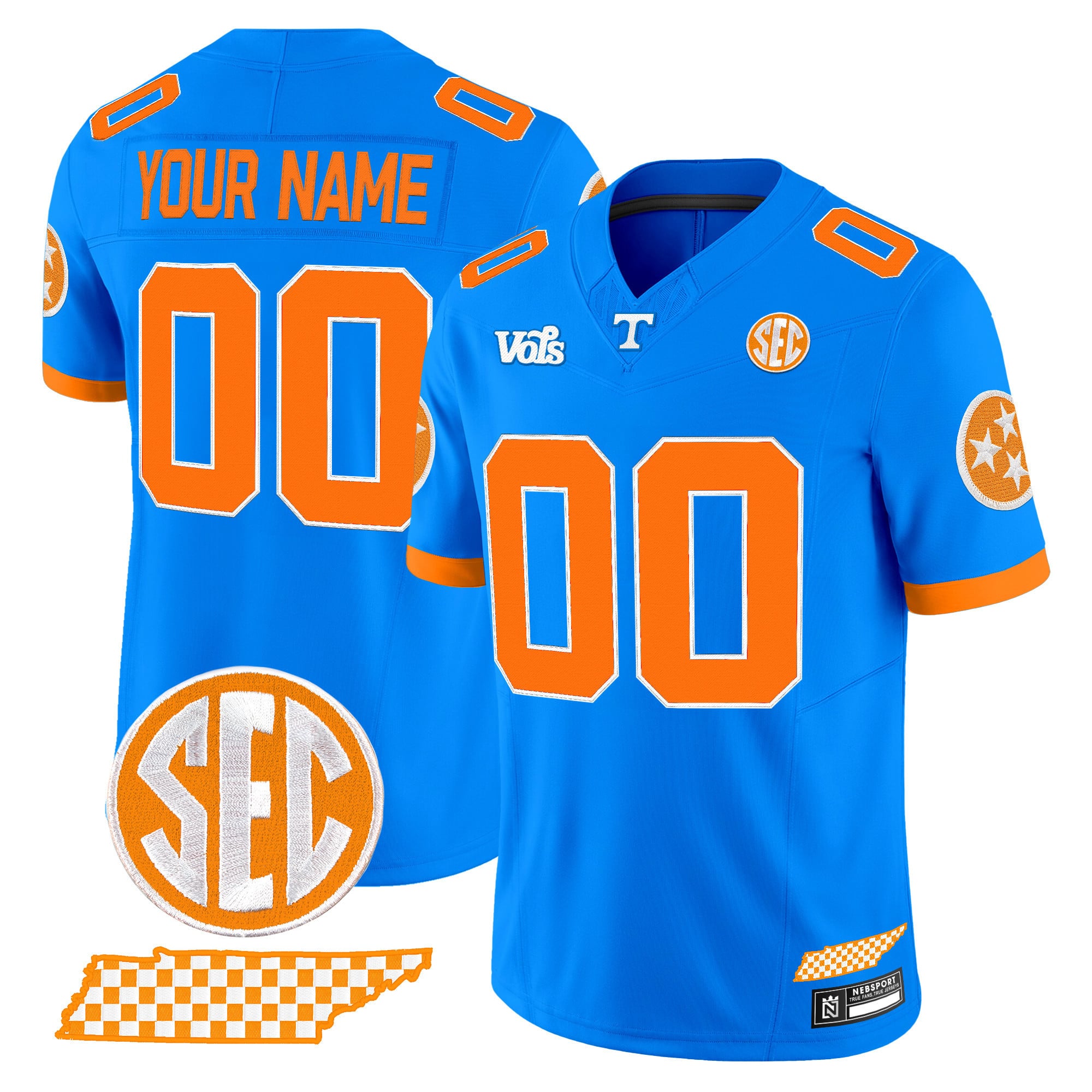 Tennessee Volunteers Blue Jersey - Nike Tennessee Volunteers Blue