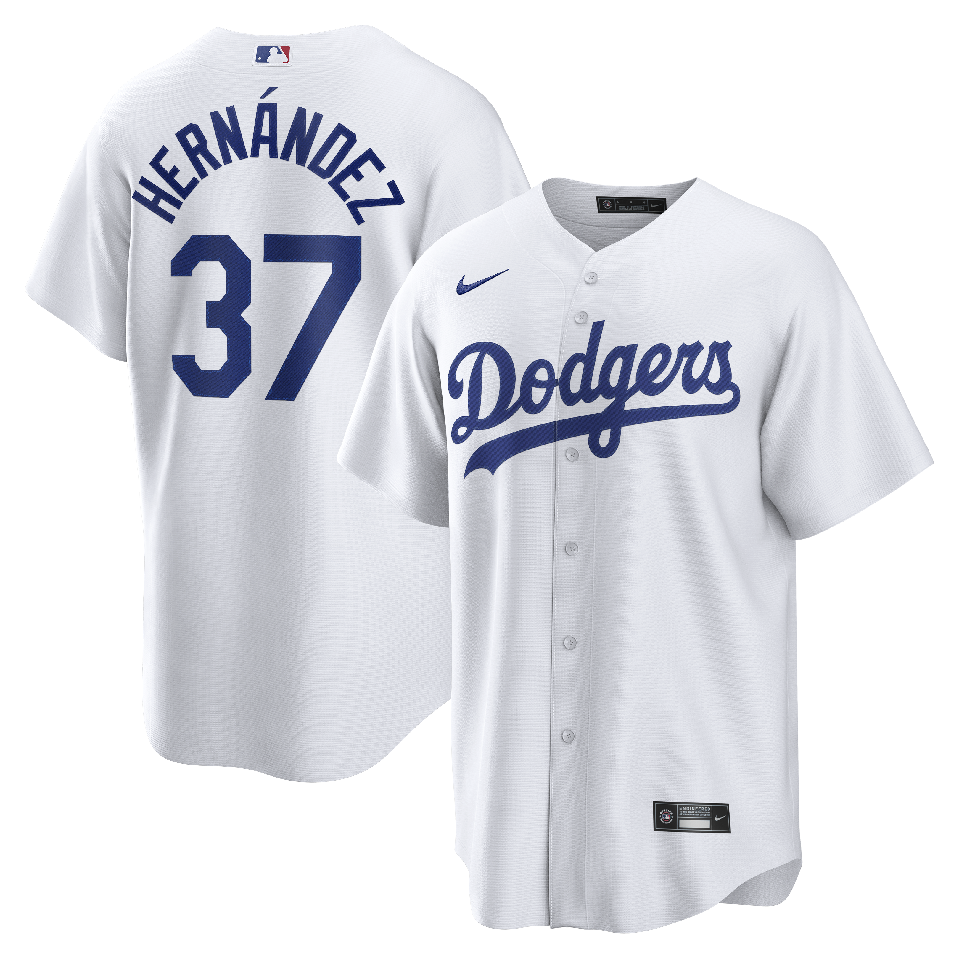 Teoscar Hernández Los Angeles Dodgers Home Jersey - White