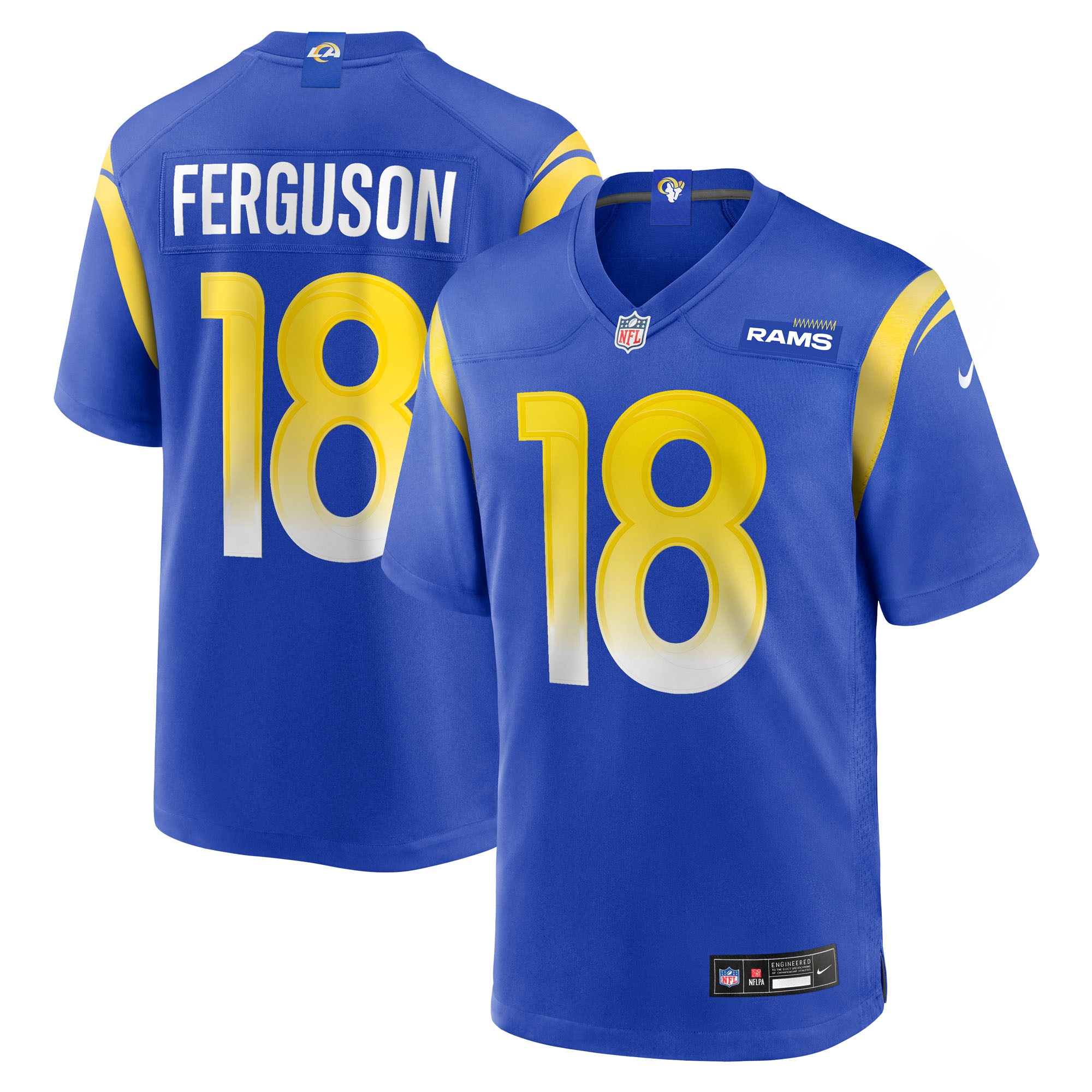 Terrance Ferguson Los Angeles Rams Team Game Jersey - Royal