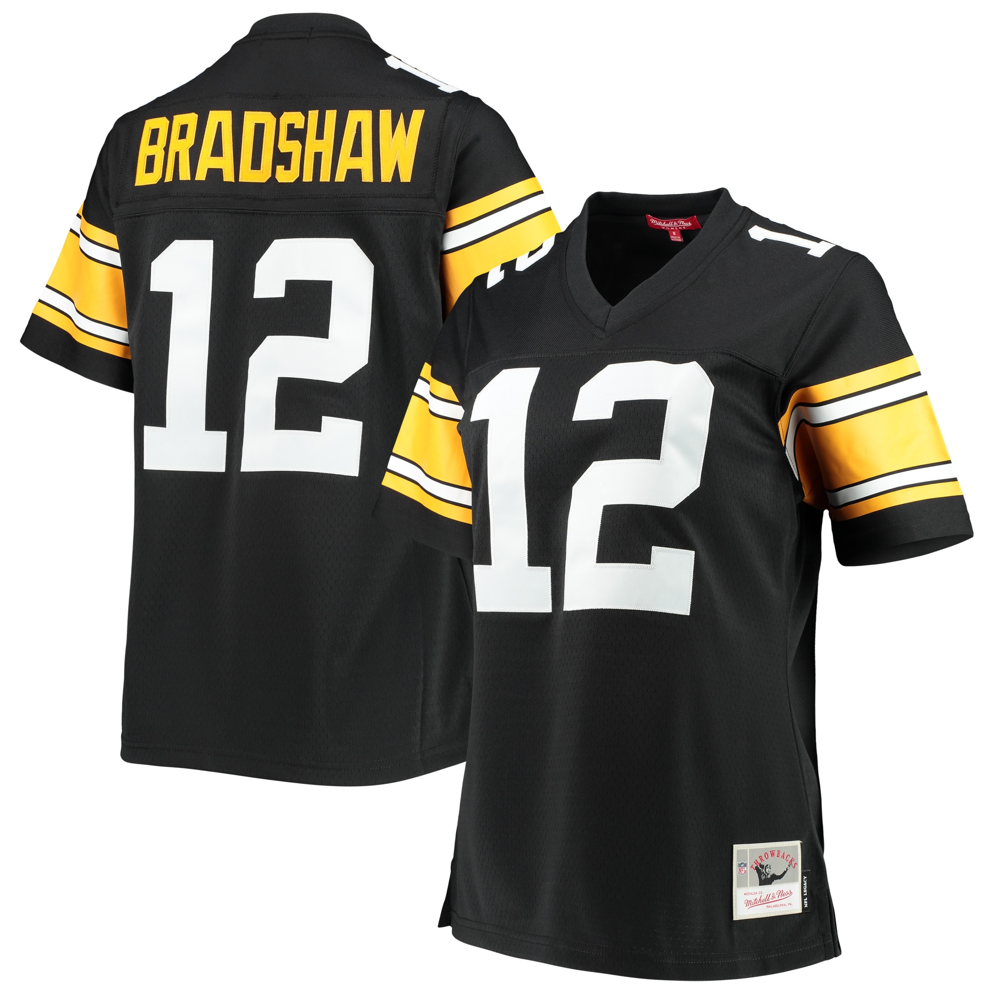 Terry Bradshaw Pittsburgh Steelers Women's Legacy Player Jersey - Black