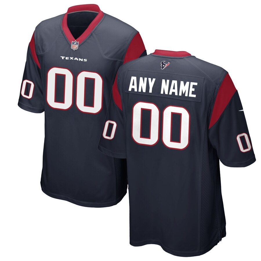 Texans Navy Custom Jersey - Nike - Personalize Your Gear!