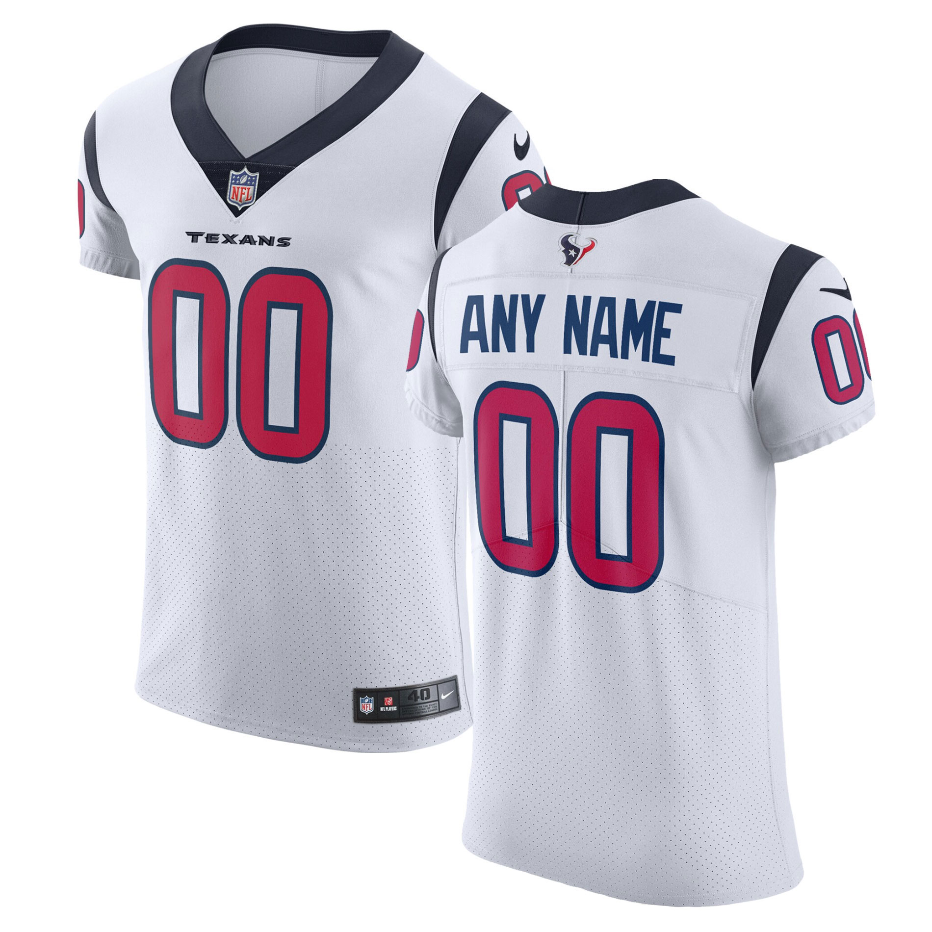 Texans White Custom Jersey nike - Nike Texans White Custom Jersey 2
