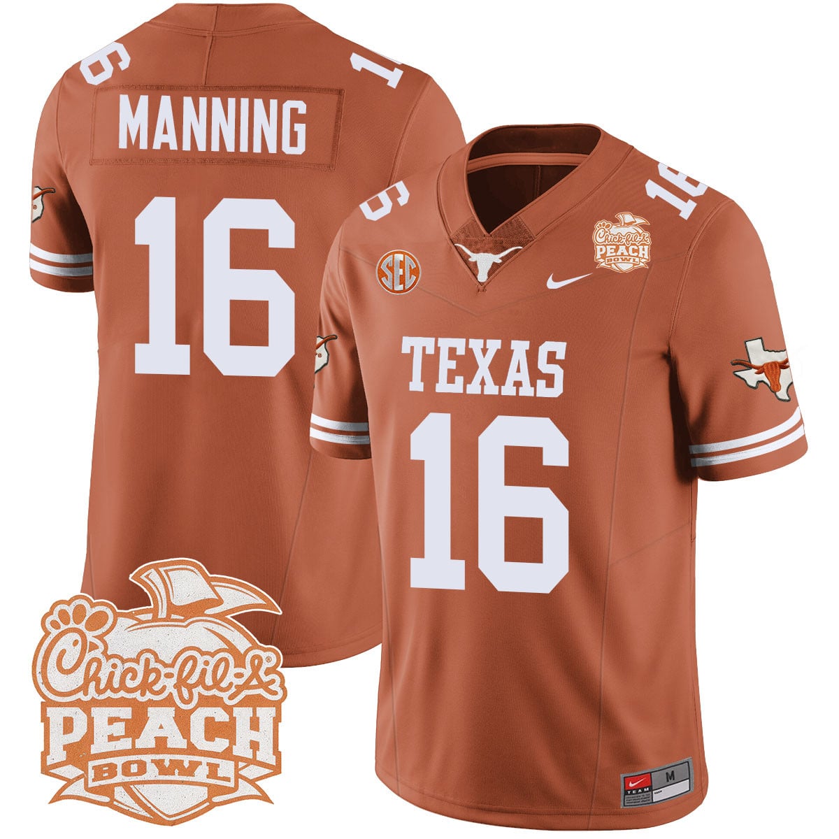 Texas Longhorns Ewers Orange Jersey - Nike Texas Longhorns Ewers #3