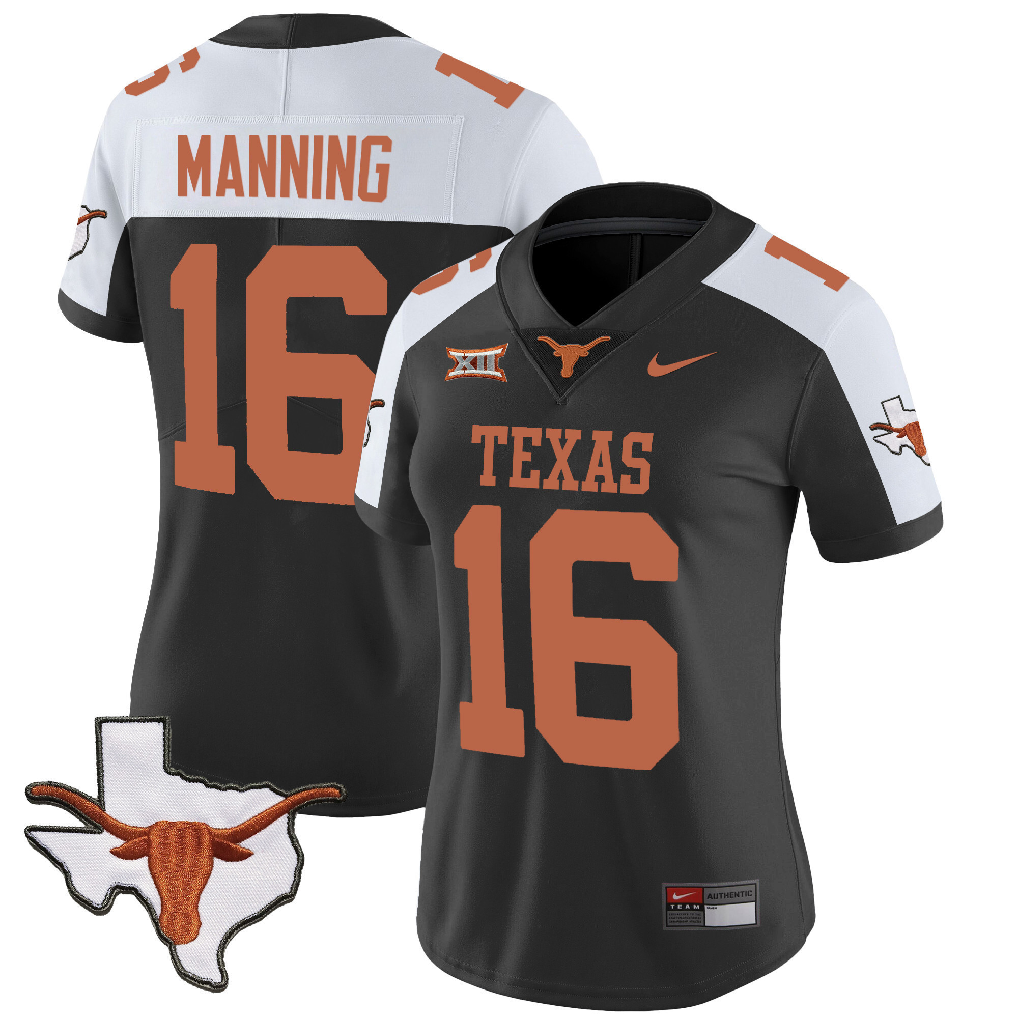 Texas Longhorns Manning Jersey - Nike Texas Longhorns Manning #16