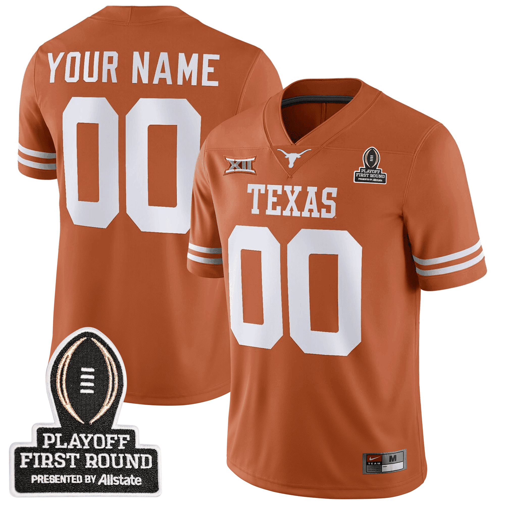 Texas Longhorns Orange Jersey - Nike - NCAA Playoff Edition