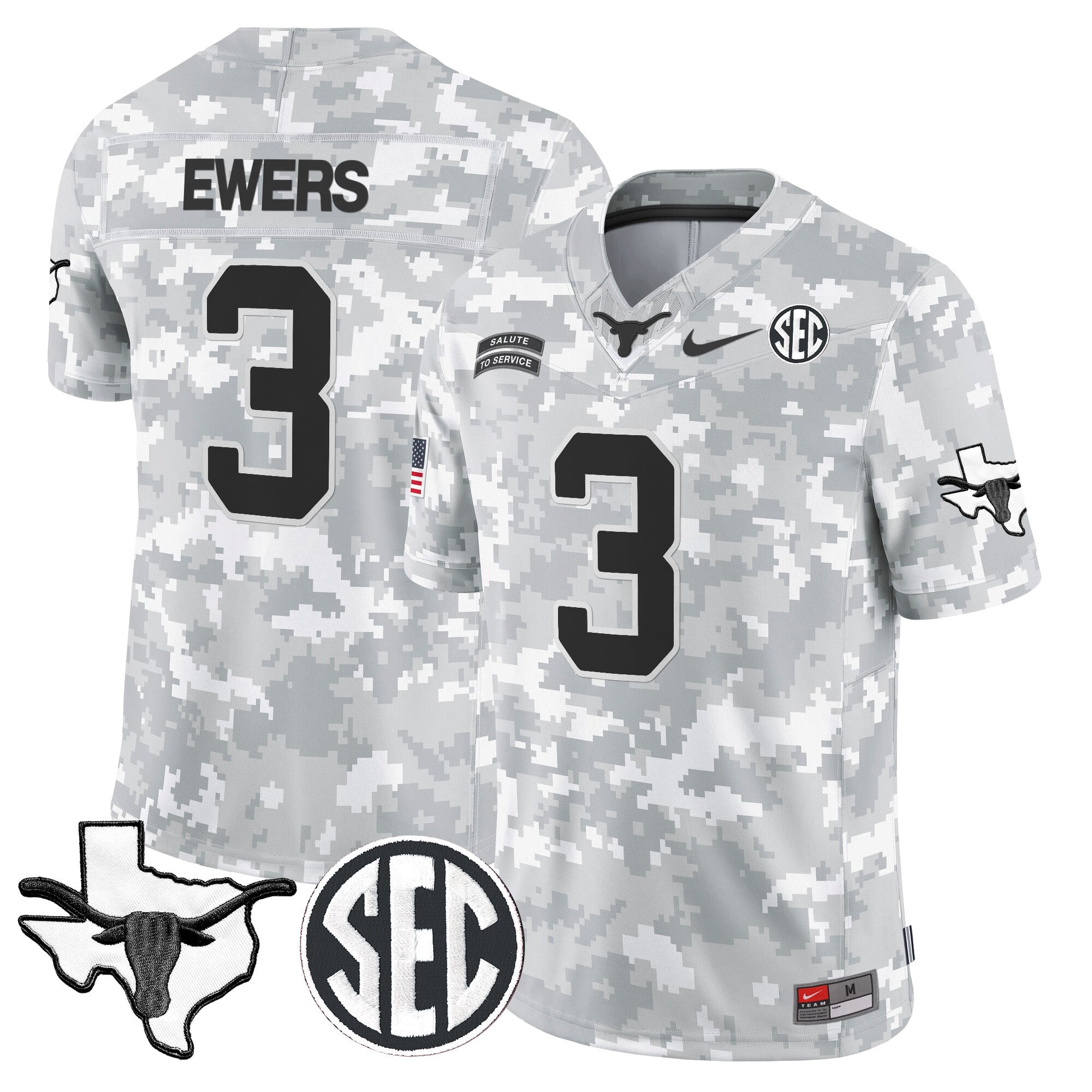Alternative view of Texas Manning Camo Jersey - Nike Texas Manning #16 Camo Jersey