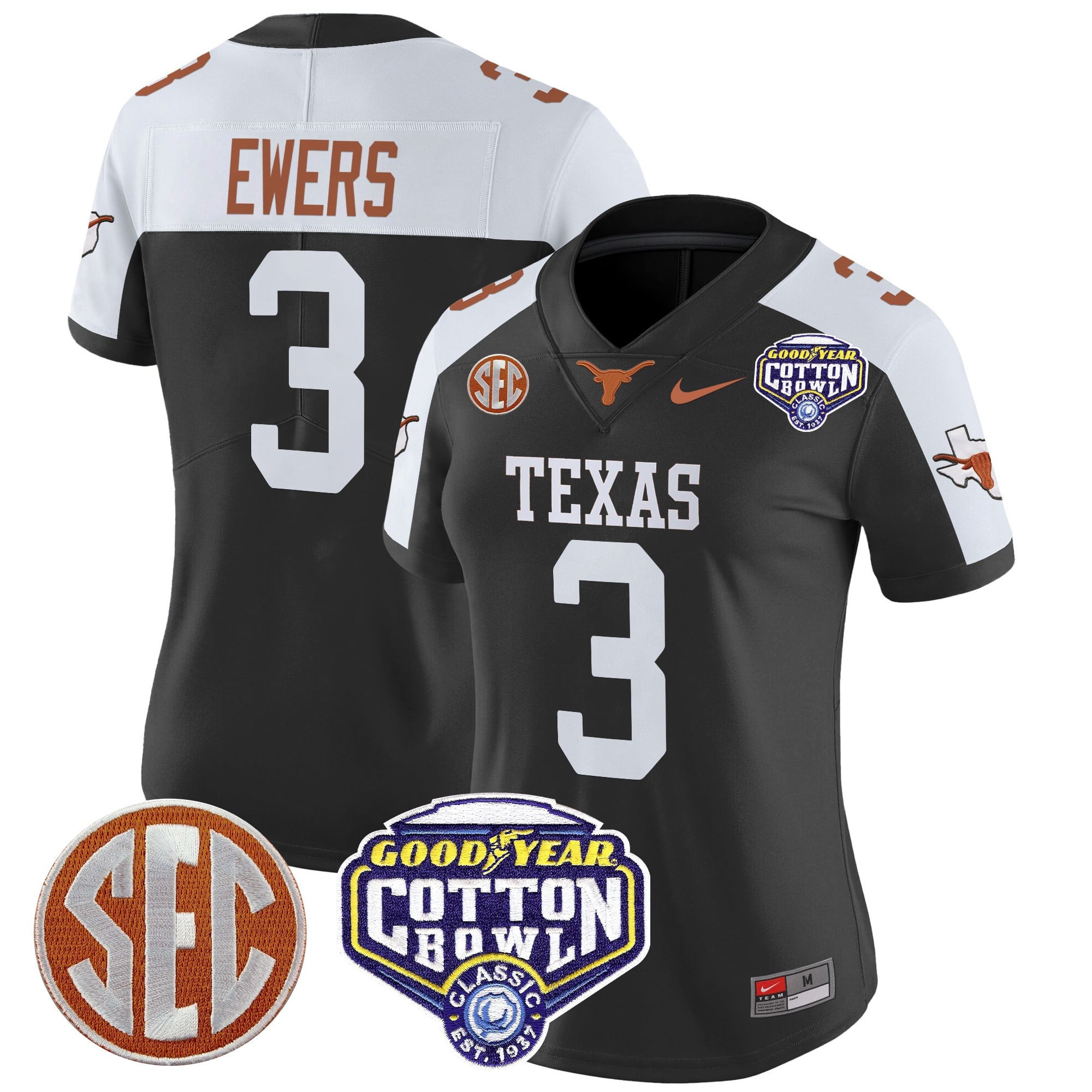 Alternative view of Texas Manning Cotton Bowl Jersey - Nike Texas Manning #16 Cotton Bowl
